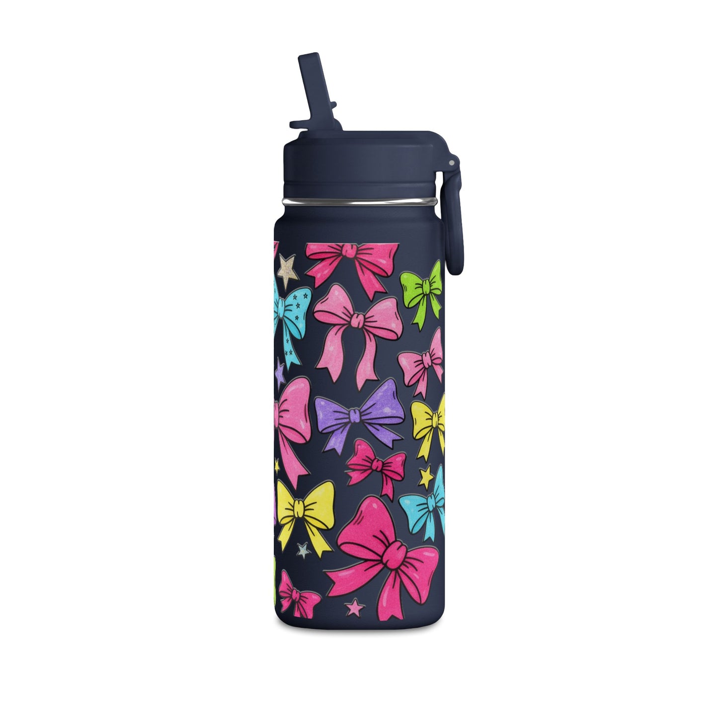 Girls Bow 20oz Water Bottle | Cute Bow Design