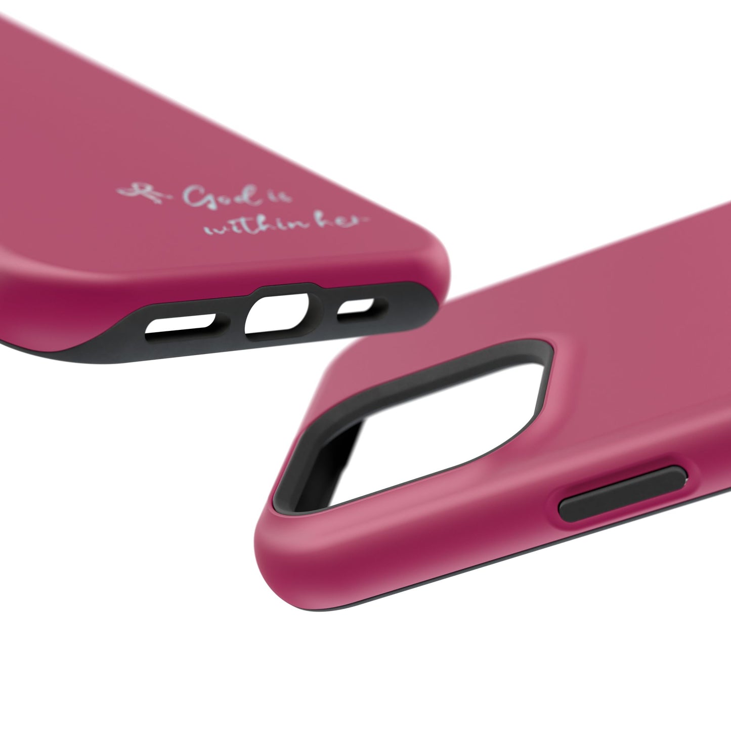 God Is Within Her Phone Case — Inspirational Magnetic Impact-Resistant Phone Case