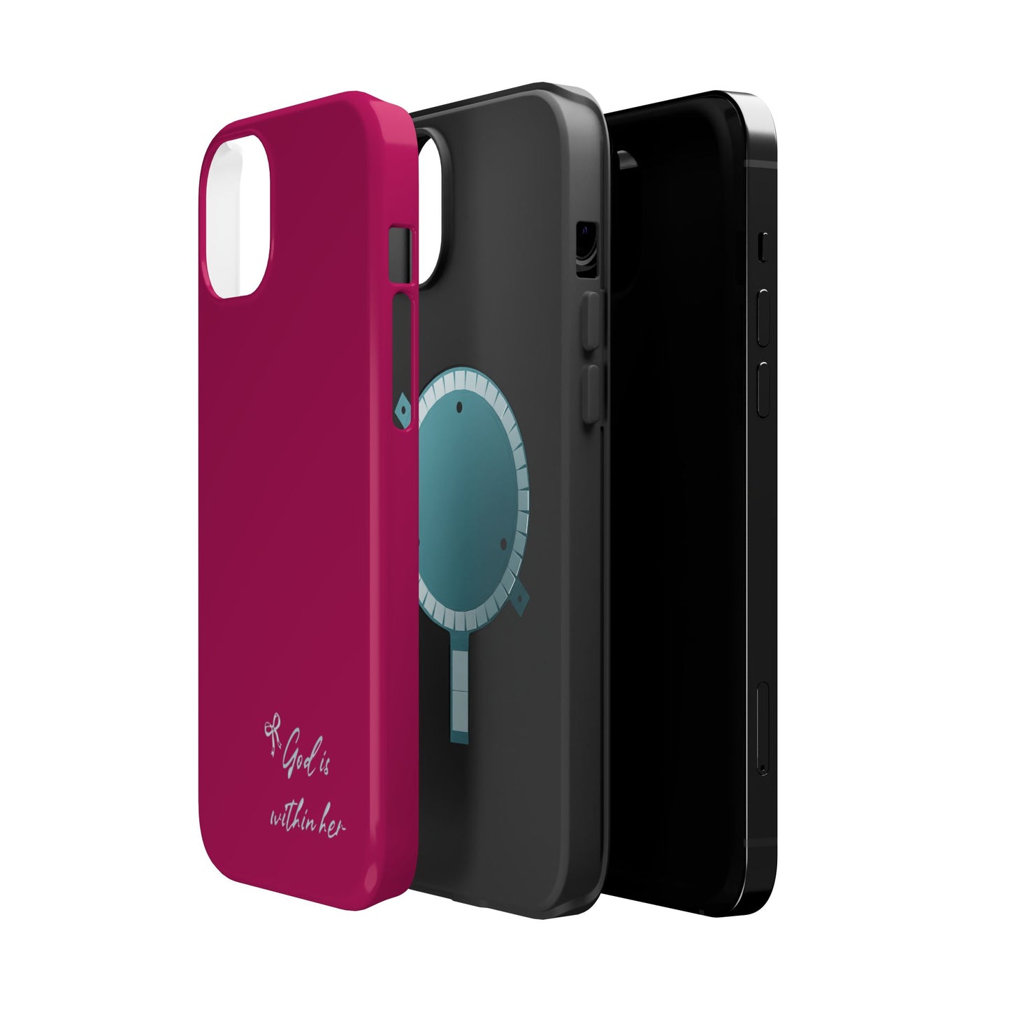 God Is Within Her Phone Case — Inspirational Magnetic Impact-Resistant Phone Case