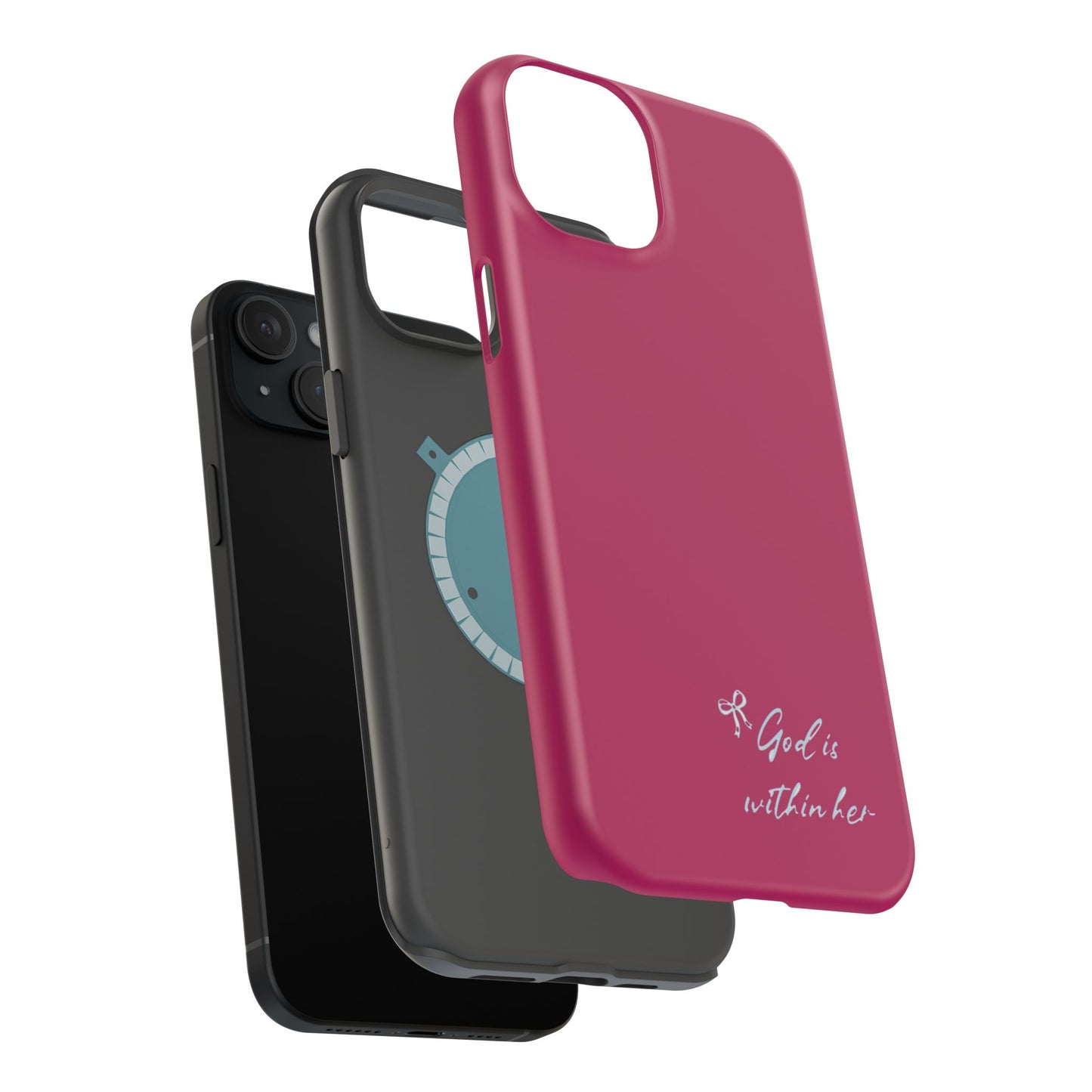 God Is Within Her Phone Case — Inspirational Magnetic Impact-Resistant Phone Case