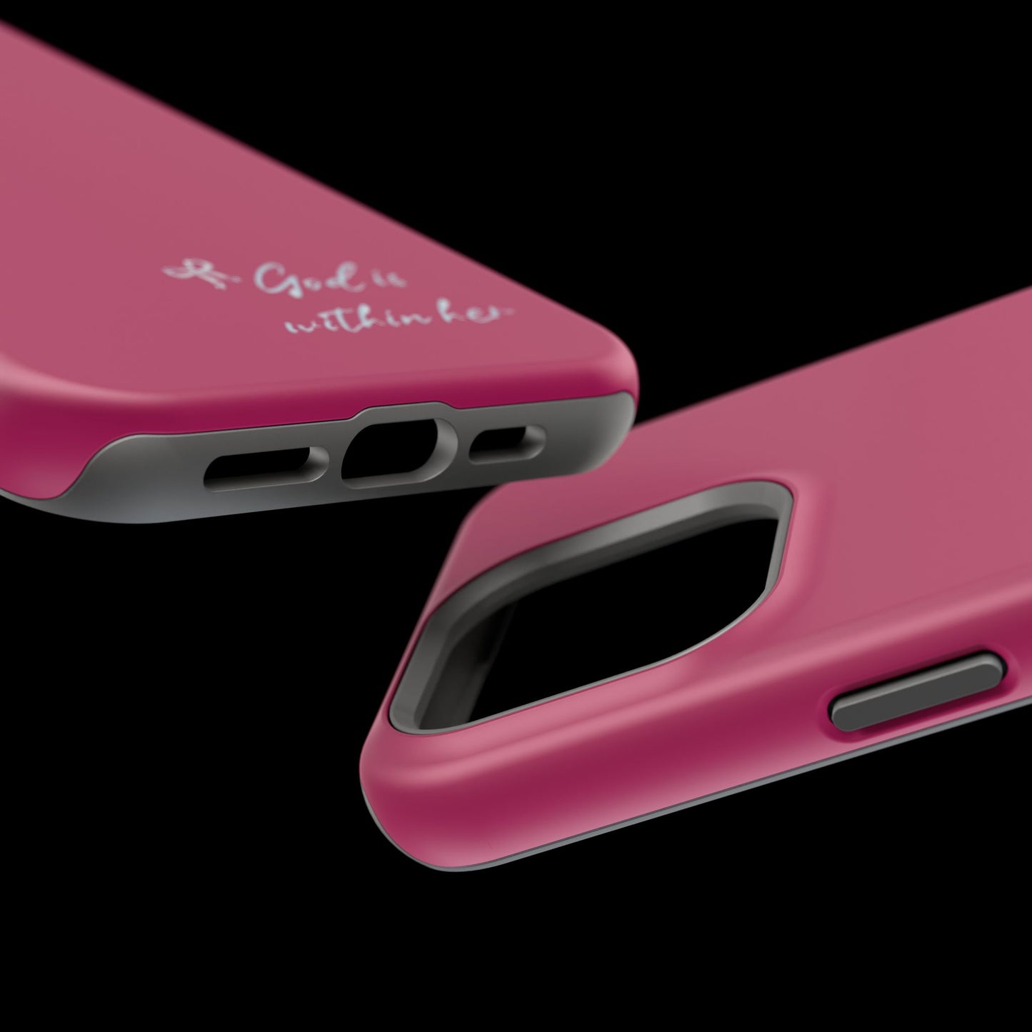 God Is Within Her Phone Case — Inspirational Magnetic Impact-Resistant Phone Case