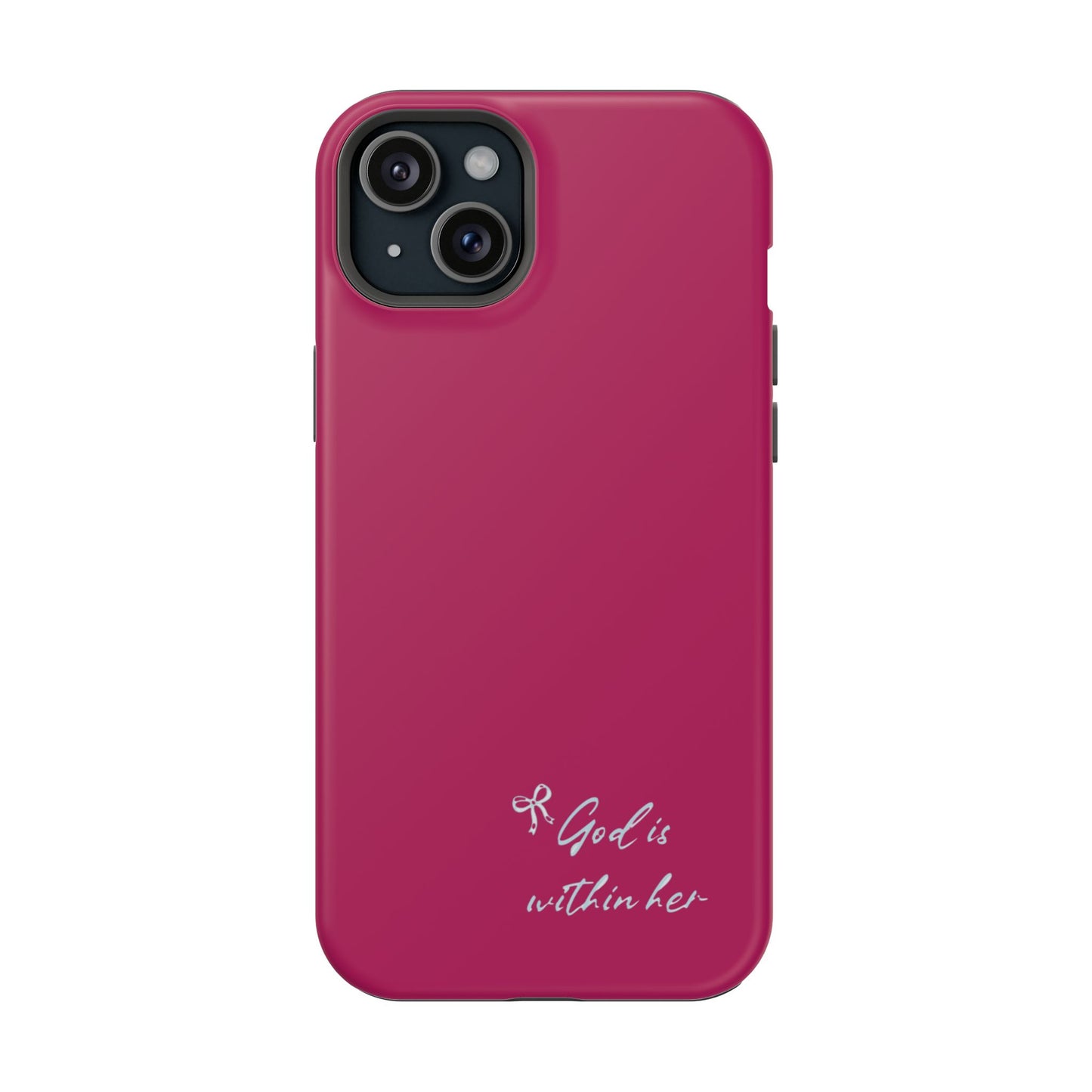 God Is Within Her Phone Case — Inspirational Magnetic Impact-Resistant Phone Case