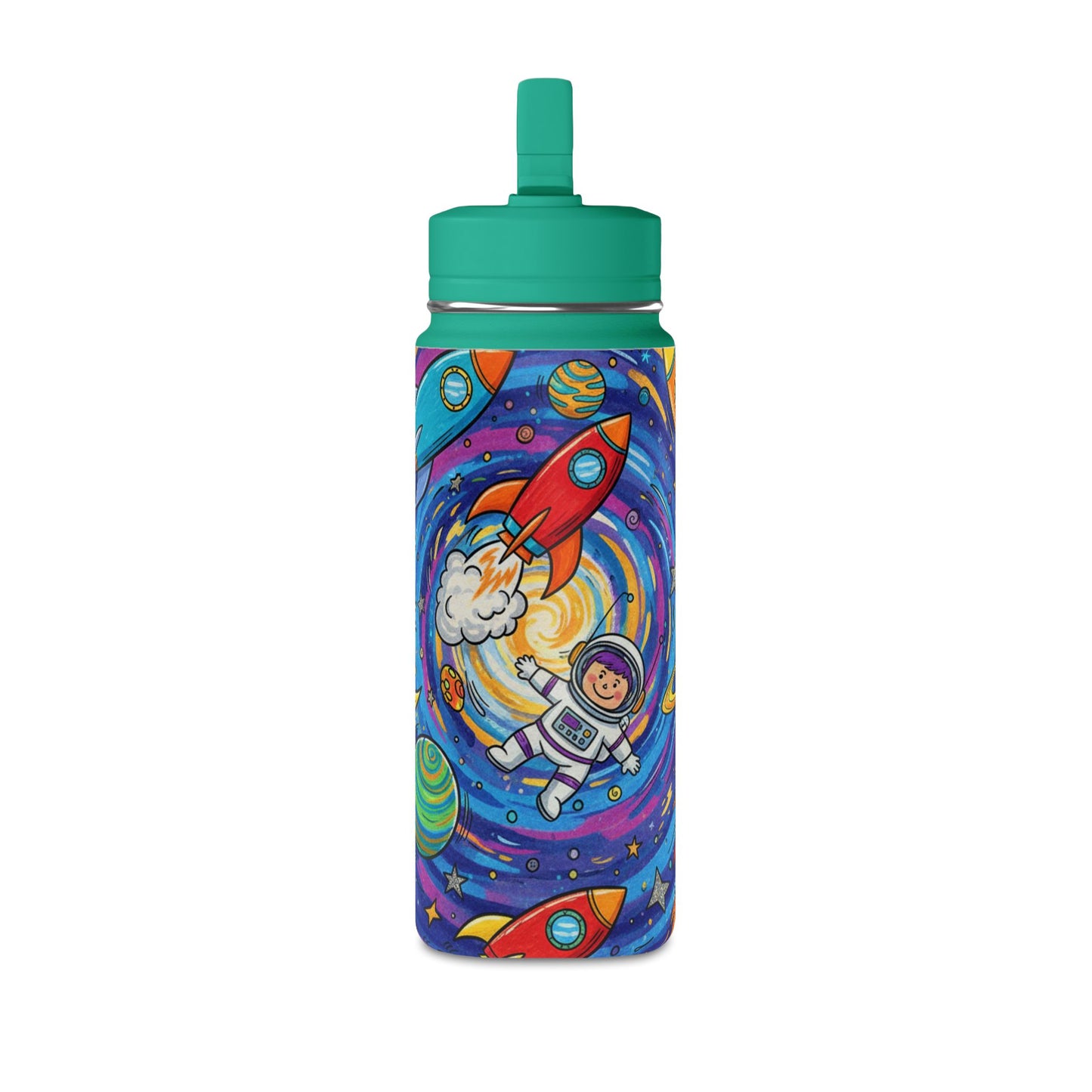 Kids Galaxy 20oz Water Bottle | Cute Galaxy Design