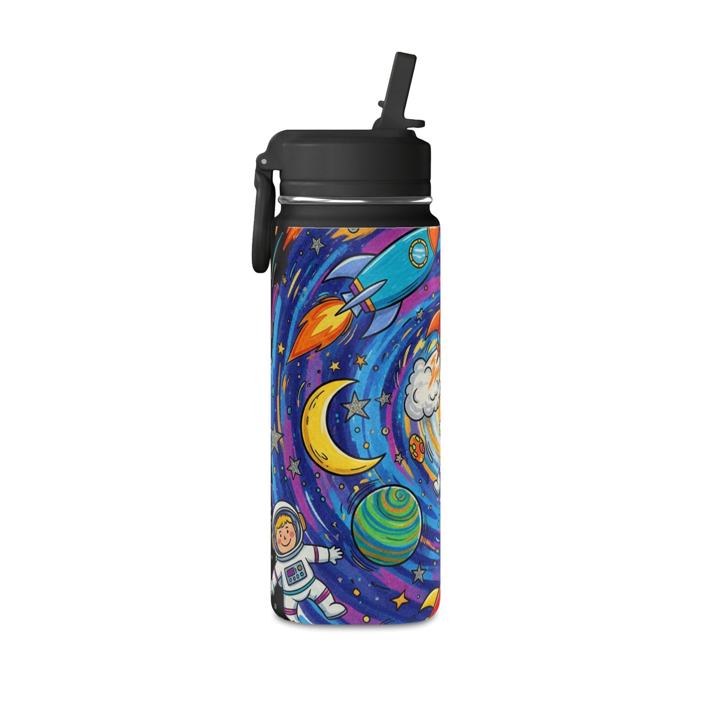 Kids Galaxy 20oz Water Bottle | Cute Galaxy Design