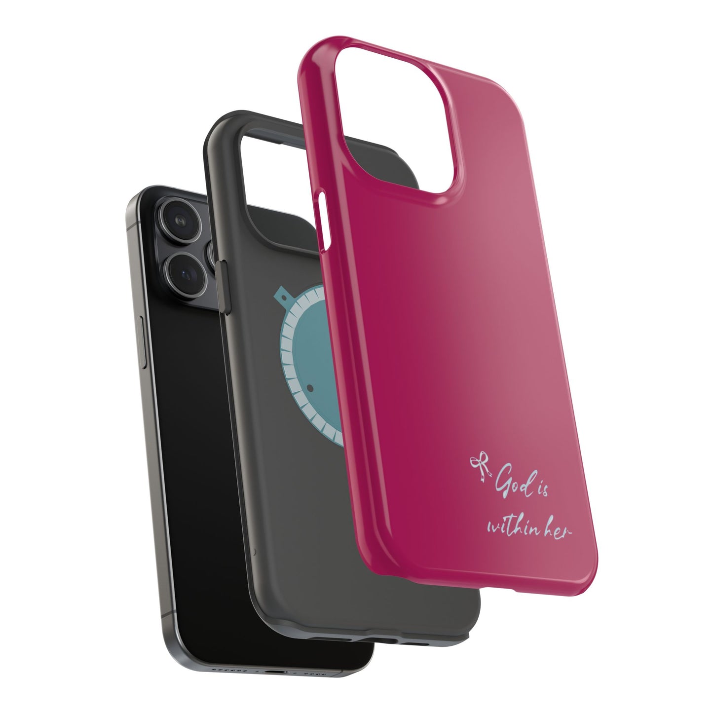 God Is Within Her Phone Case — Inspirational Magnetic Impact-Resistant Phone Case
