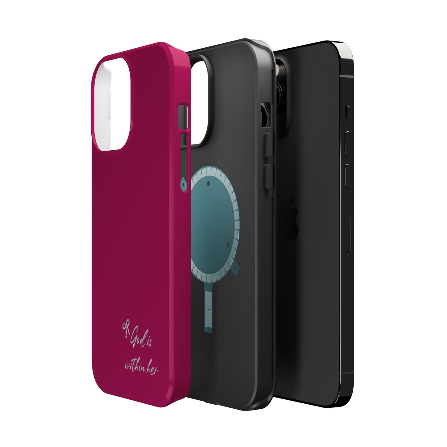God Is Within Her Phone Case — Inspirational Magnetic Impact-Resistant Phone Case