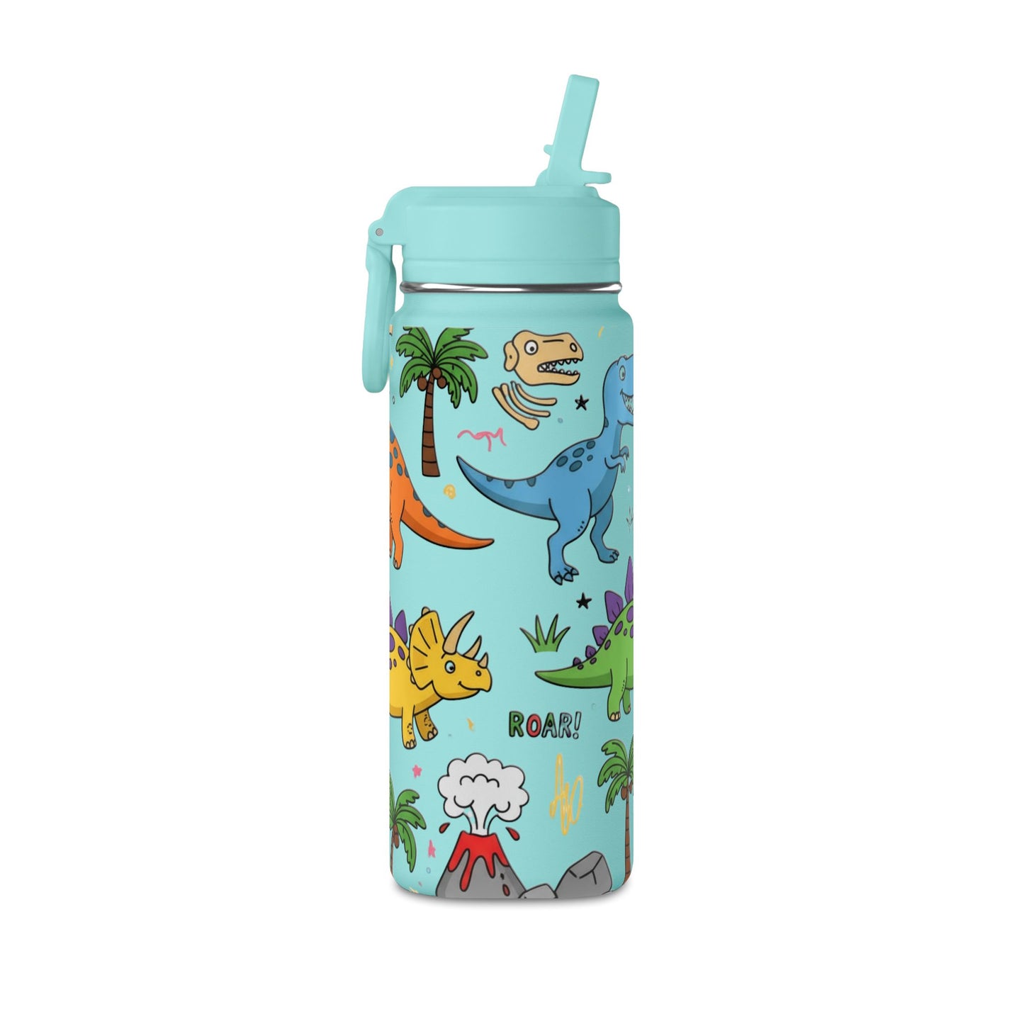 Kids Dino 20oz Water Bottle | Cute Dinosaur Design