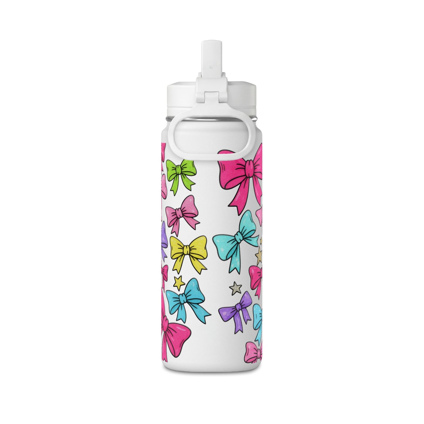 Girls Bow 20oz Water Bottle | Cute Bow Design