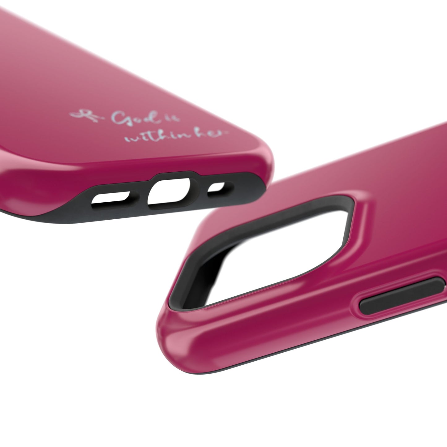 God Is Within Her Phone Case — Inspirational Magnetic Impact-Resistant Phone Case