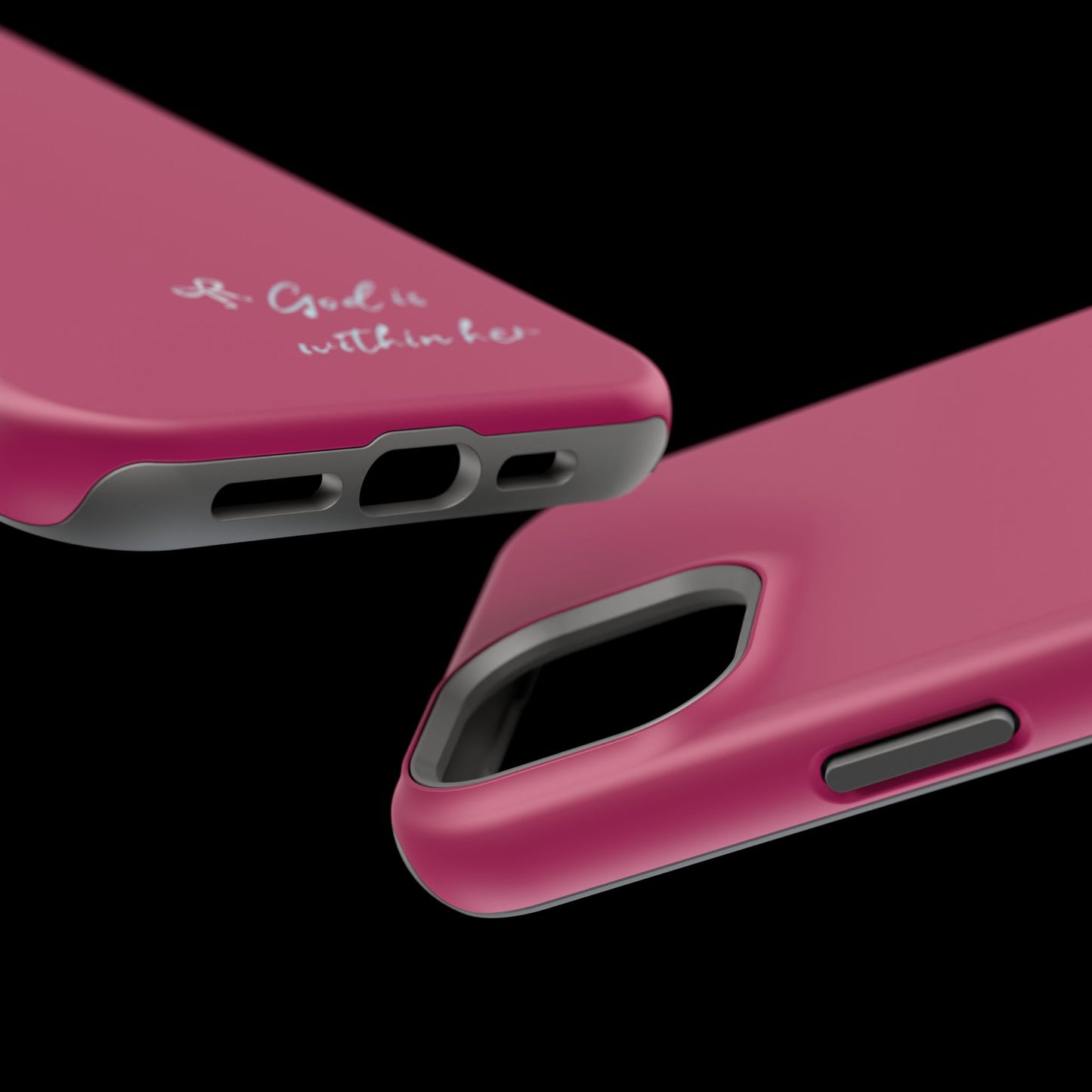 God Is Within Her Phone Case — Inspirational Magnetic Impact-Resistant Phone Case