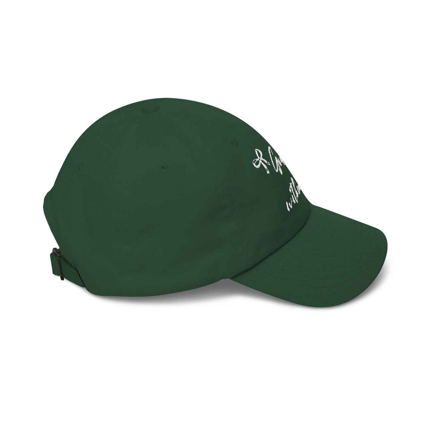 God Is Within Her Classic Dad Cap — Inspirational Embroidered Baseball Hat