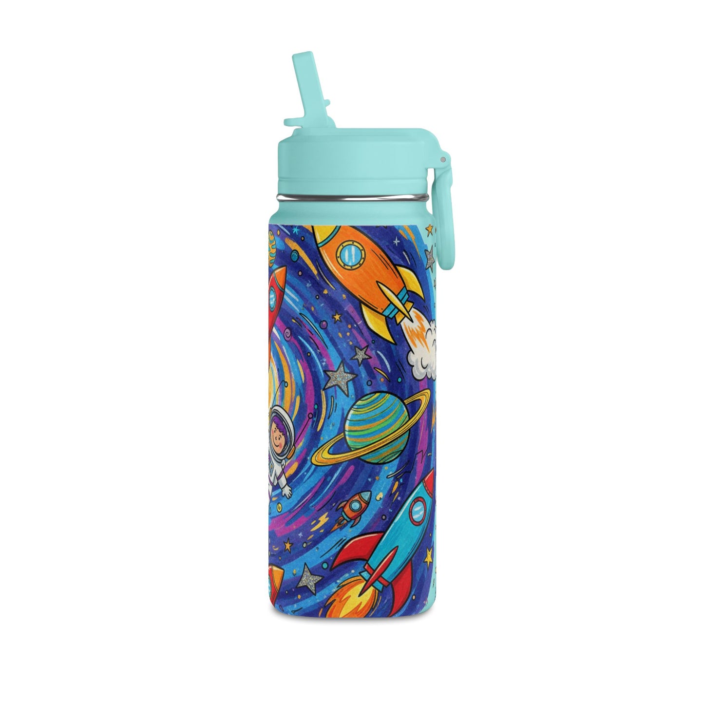 Kids Galaxy 20oz Water Bottle | Cute Galaxy Design