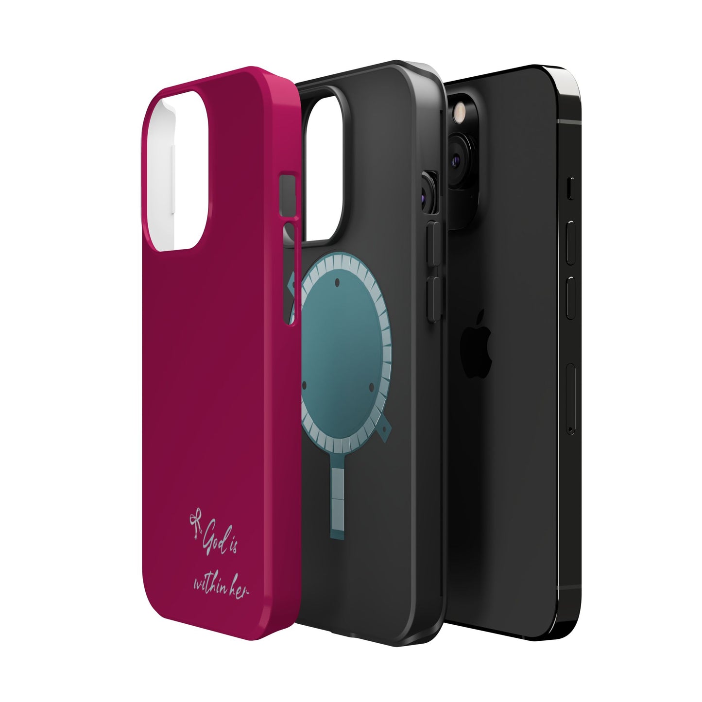 God Is Within Her Phone Case — Inspirational Magnetic Impact-Resistant Phone Case