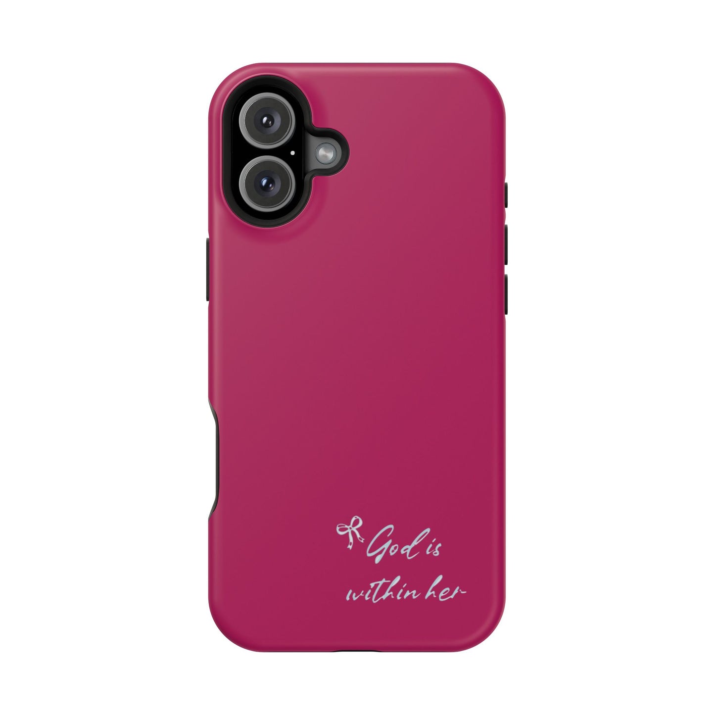 God Is Within Her Phone Case — Inspirational Magnetic Impact-Resistant Phone Case