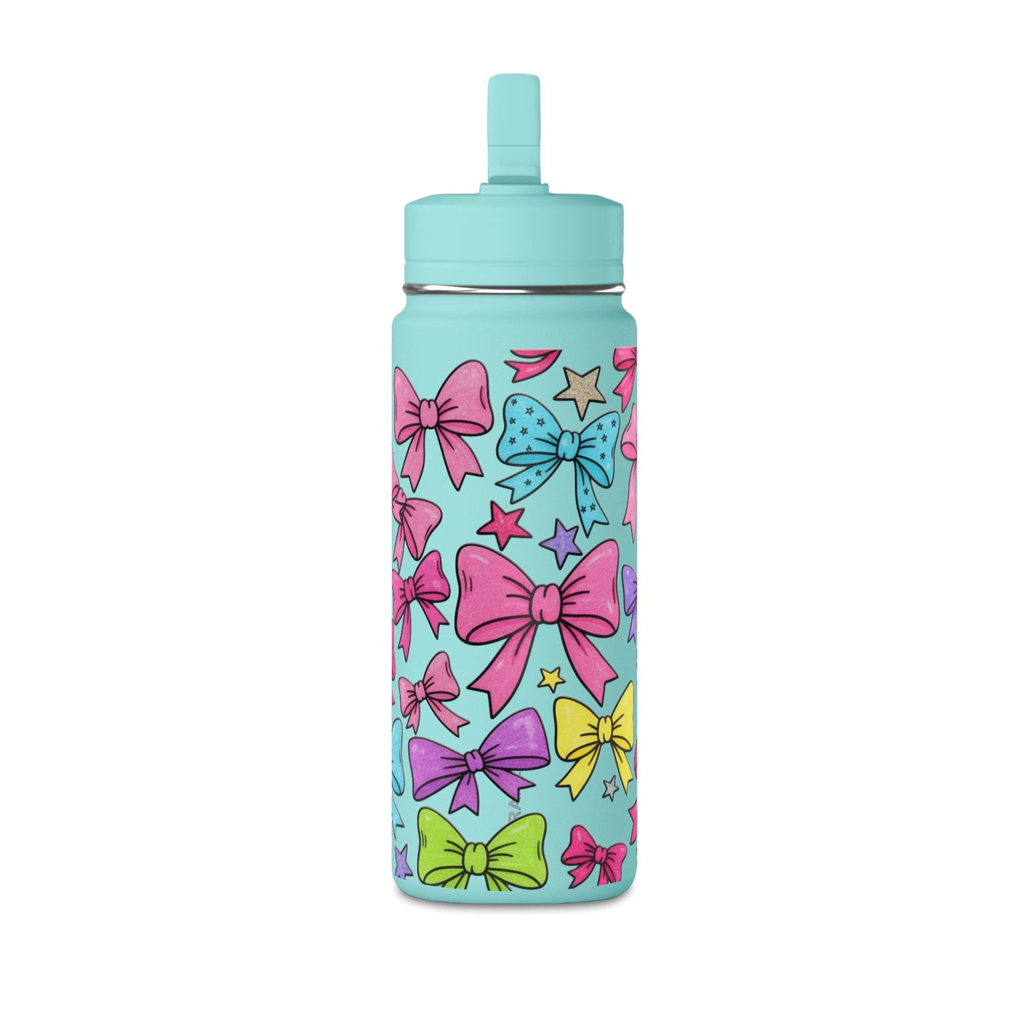 Girls Bow 20oz Water Bottle | Cute Bow Design