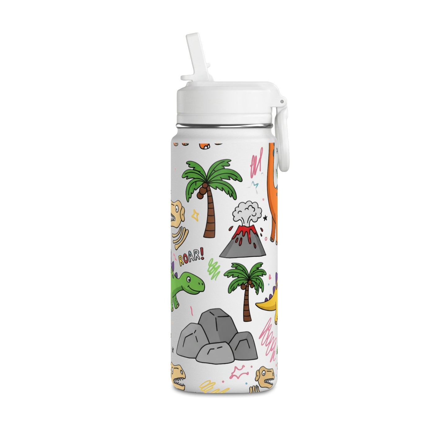 Kids Dino 20oz Water Bottle | Cute Dinosaur Design