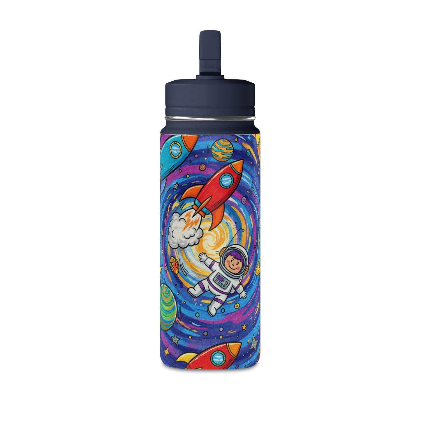 Kids Galaxy 20oz Water Bottle | Cute Galaxy Design