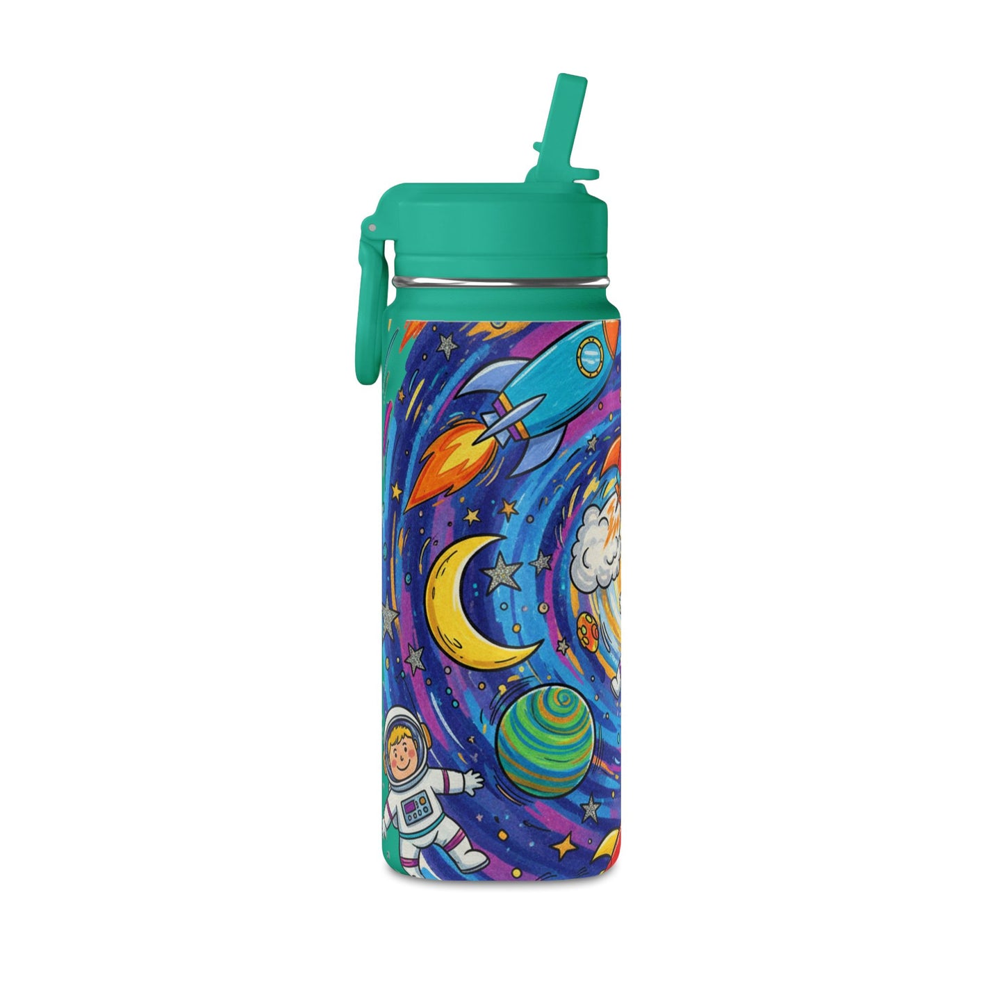 Kids Galaxy 20oz Water Bottle | Cute Galaxy Design