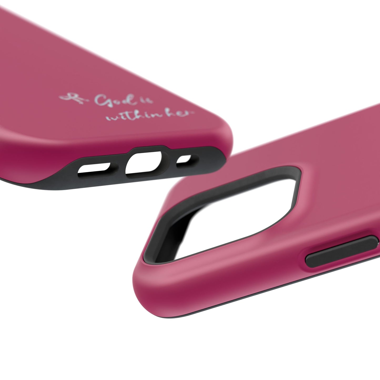 God Is Within Her Phone Case — Inspirational Magnetic Impact-Resistant Phone Case