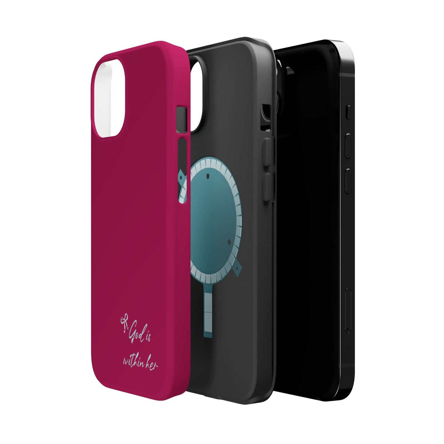 God Is Within Her Phone Case — Inspirational Magnetic Impact-Resistant Phone Case