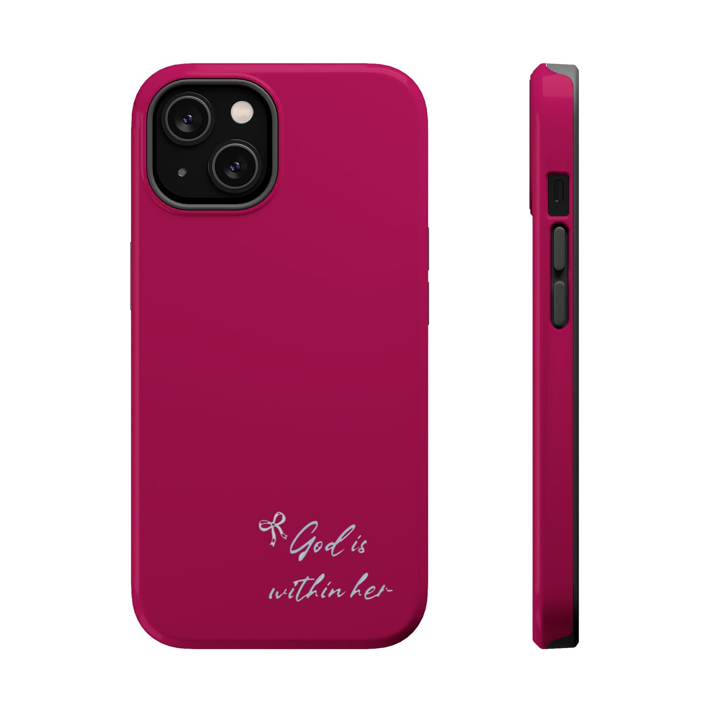 God Is Within Her Phone Case — Inspirational Magnetic Impact-Resistant Phone Case