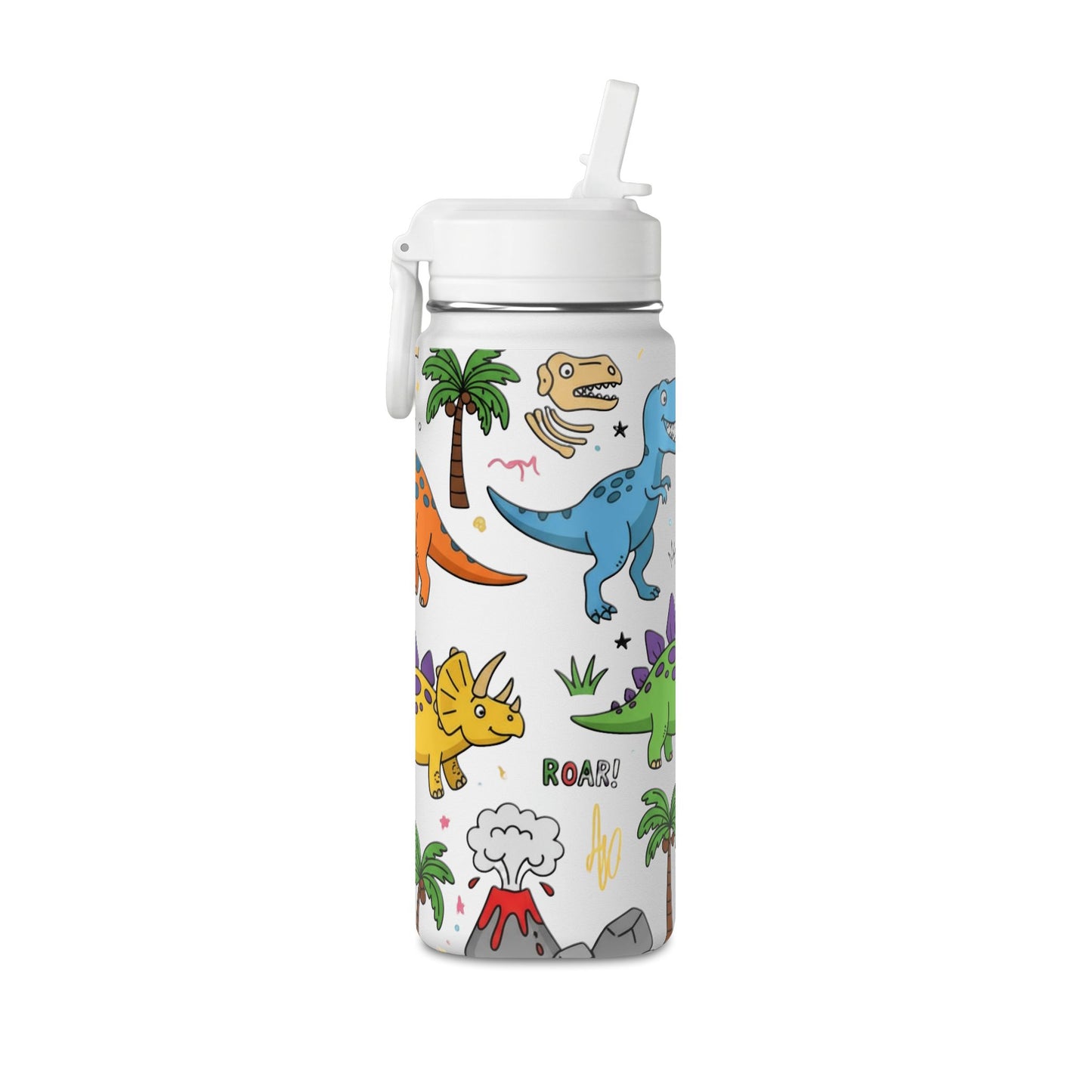 Kids Dino 20oz Water Bottle | Cute Dinosaur Design
