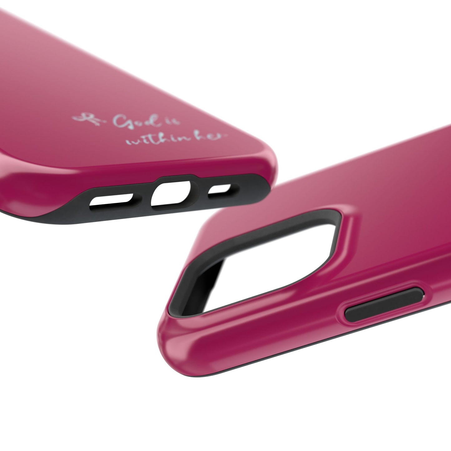God Is Within Her Phone Case — Inspirational Magnetic Impact-Resistant Phone Case