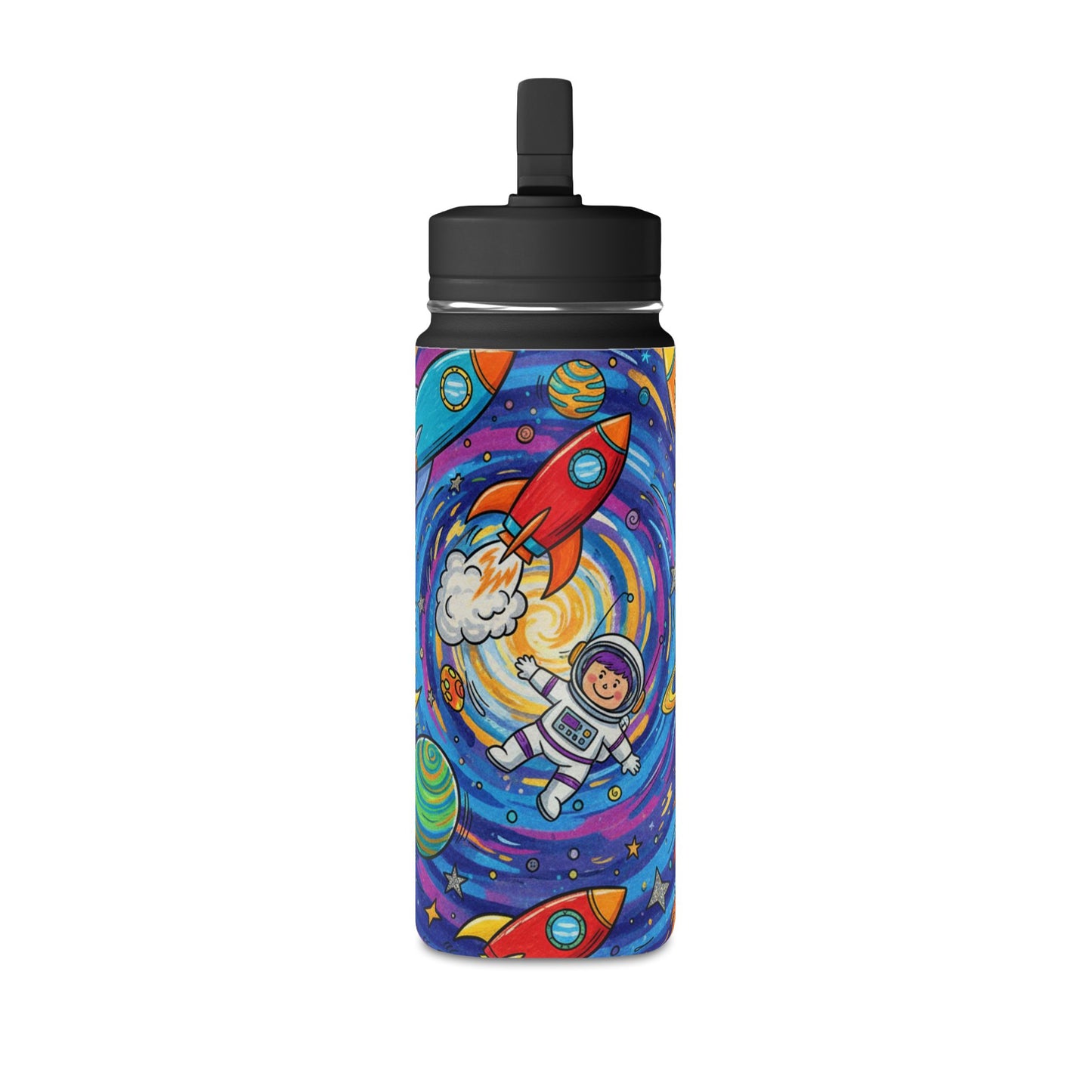 Kids Galaxy 20oz Water Bottle | Cute Galaxy Design