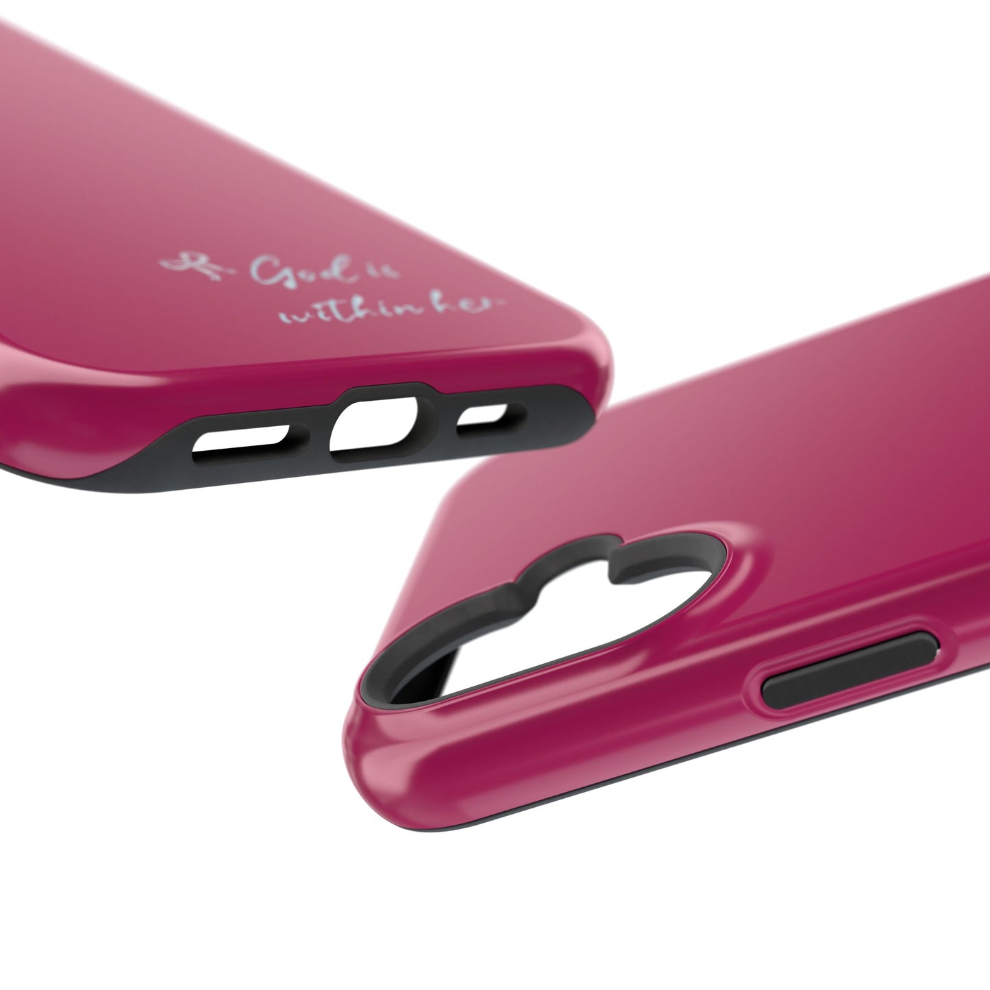 God Is Within Her Phone Case — Inspirational Magnetic Impact-Resistant Phone Case