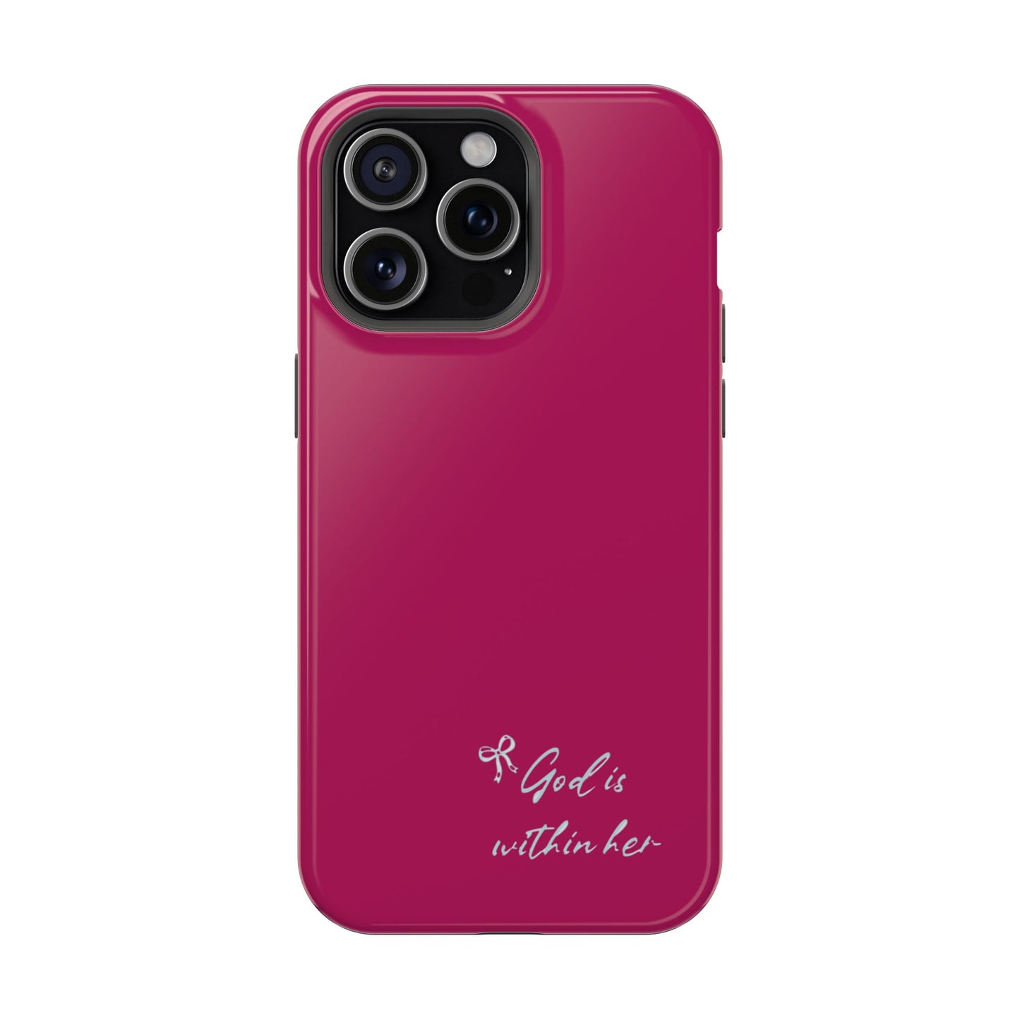 God Is Within Her Phone Case — Inspirational Magnetic Impact-Resistant Phone Case