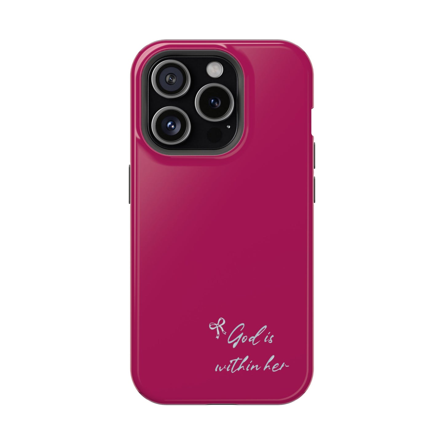 God Is Within Her Phone Case — Inspirational Magnetic Impact-Resistant Phone Case