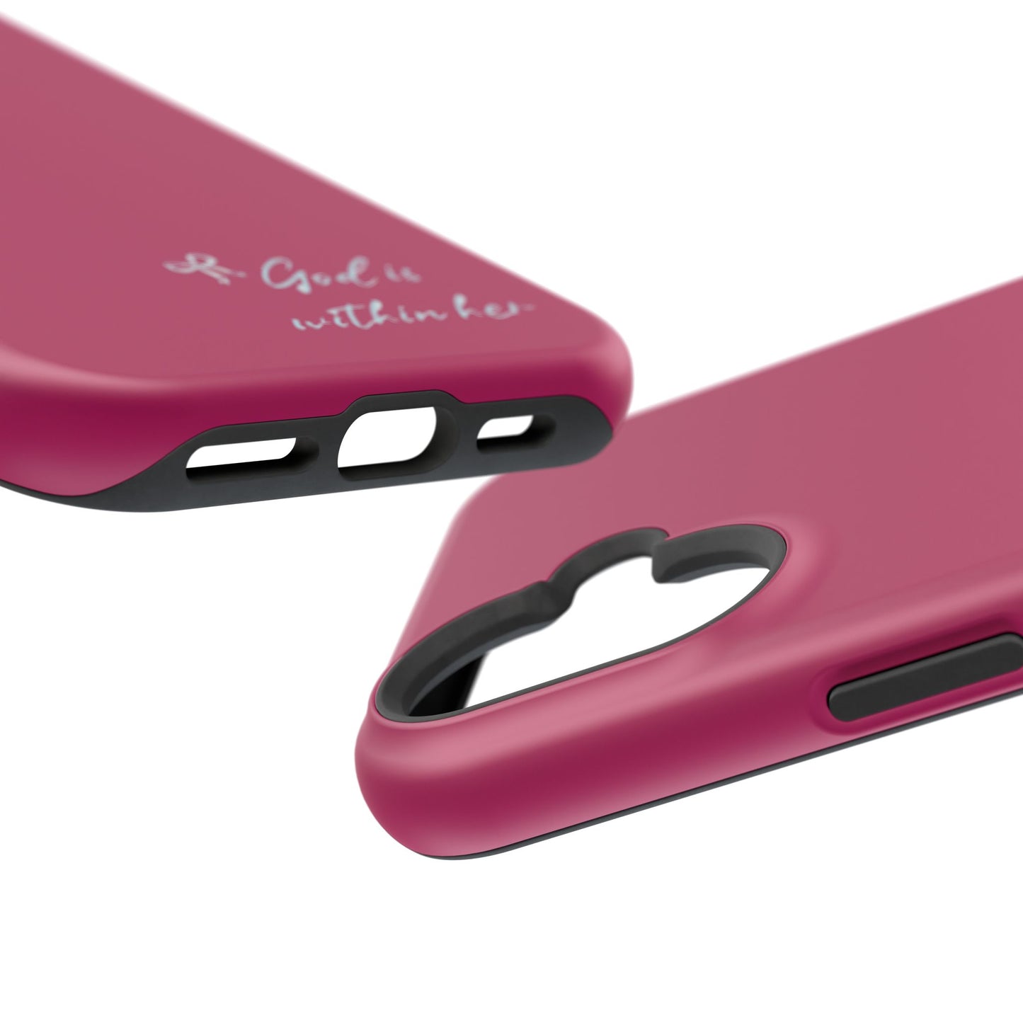 God Is Within Her Phone Case — Inspirational Magnetic Impact-Resistant Phone Case