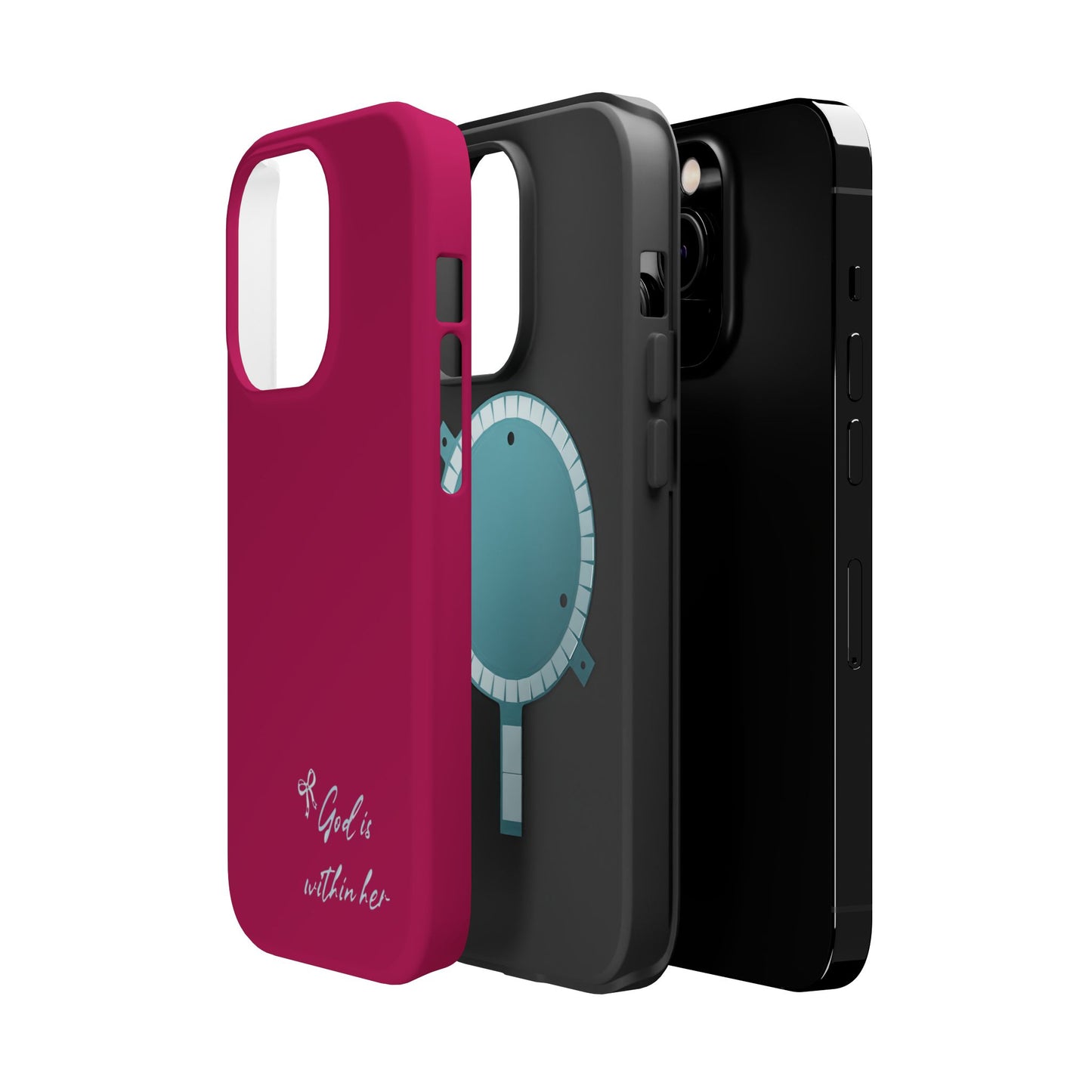 God Is Within Her Phone Case — Inspirational Magnetic Impact-Resistant Phone Case