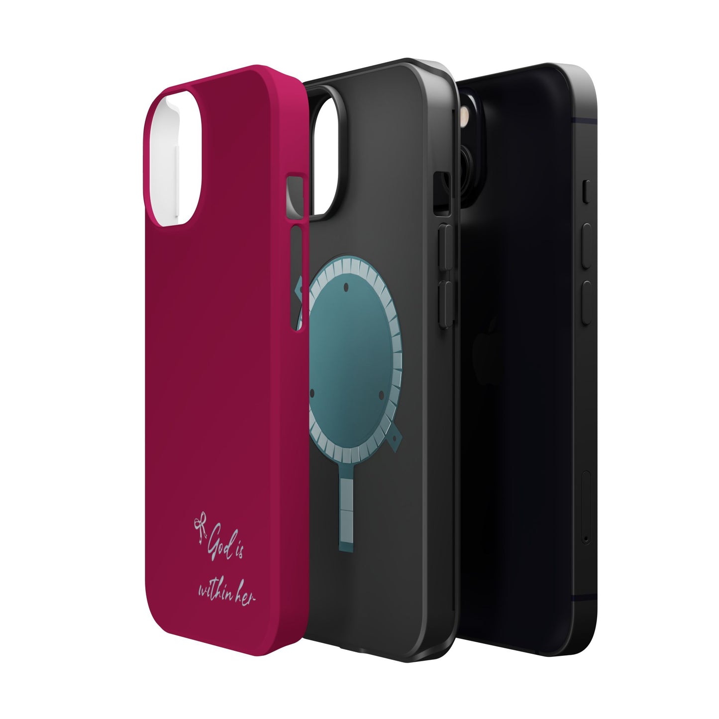 God Is Within Her Phone Case — Inspirational Magnetic Impact-Resistant Phone Case