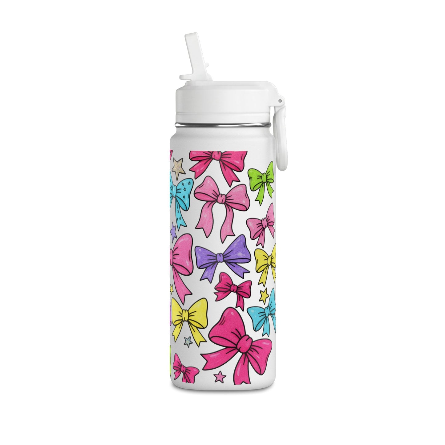 Girls Bow 20oz Water Bottle | Cute Bow Design