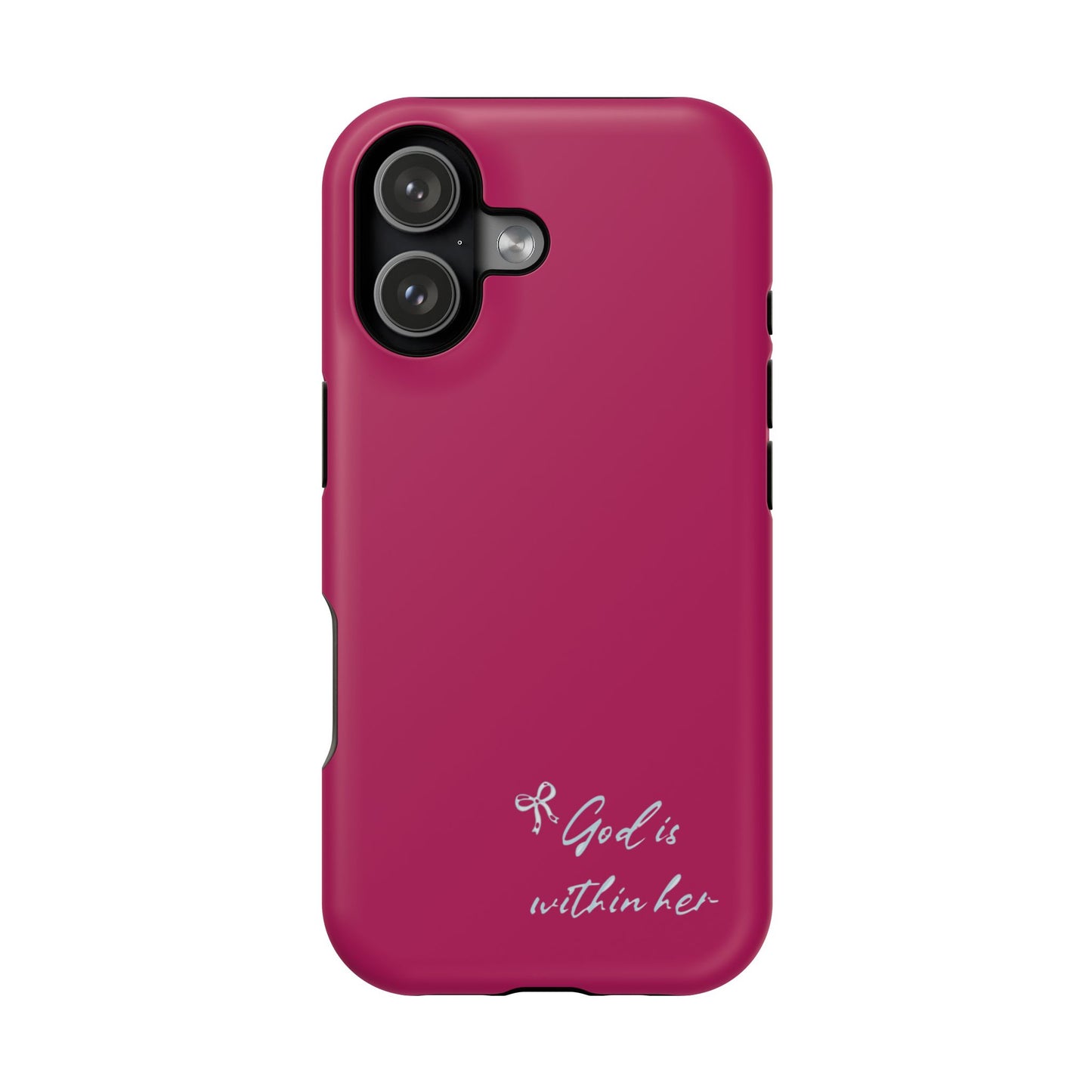 God Is Within Her Phone Case — Inspirational Magnetic Impact-Resistant Phone Case