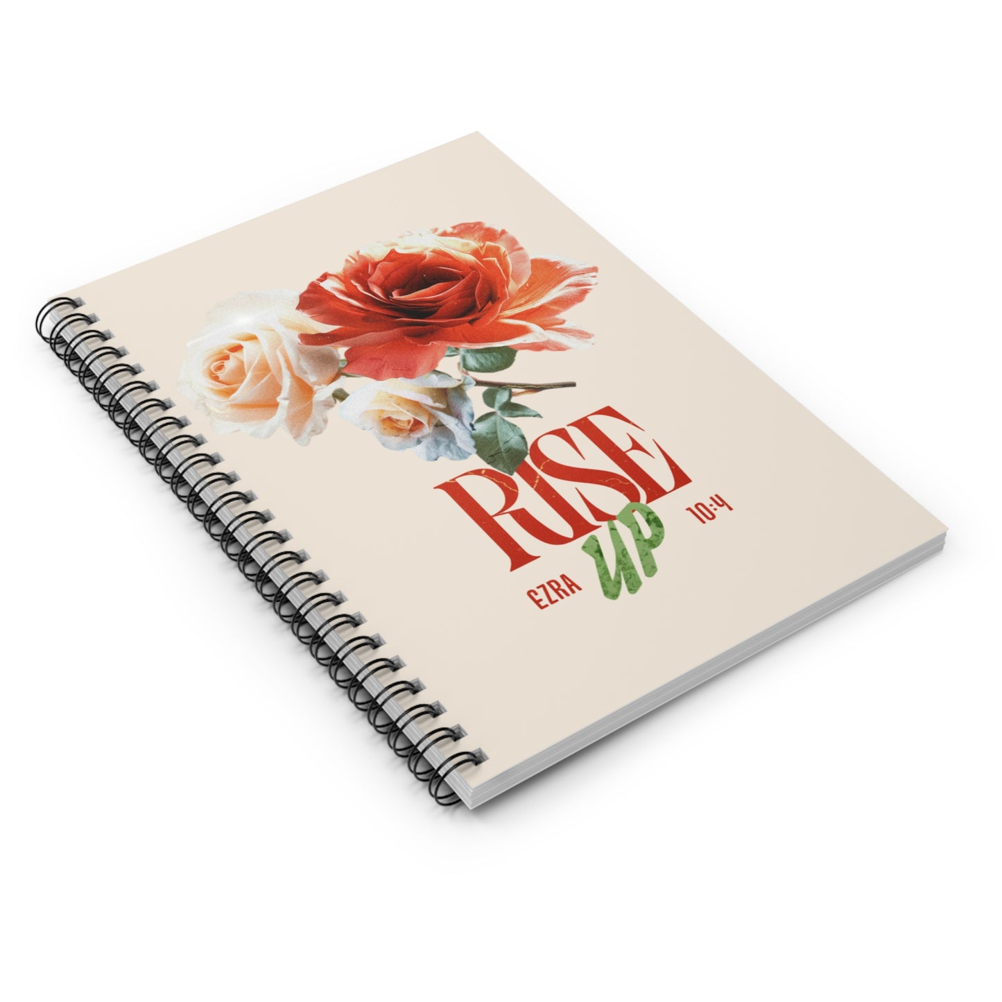 Rise Up Spiral Notebook — Ruled Motivational Journal