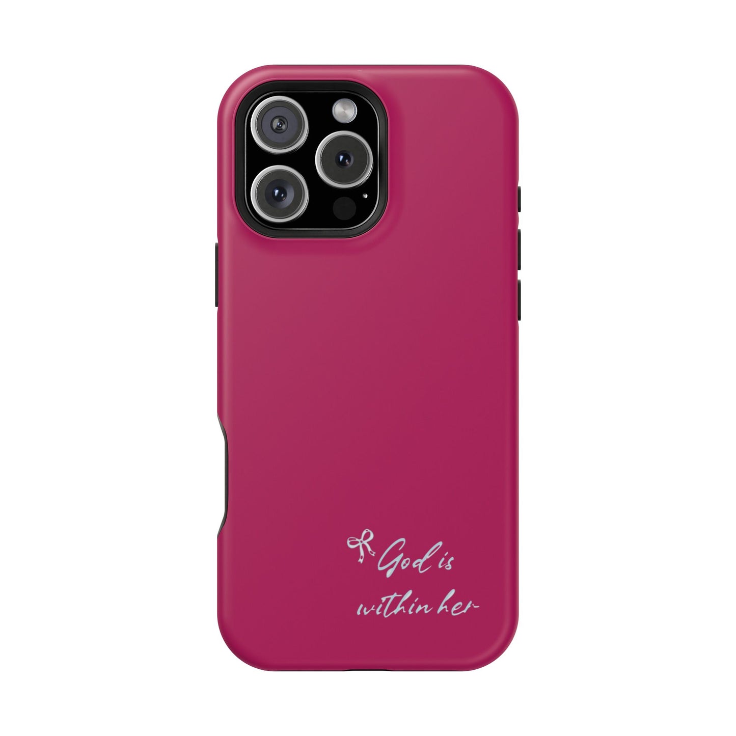 God Is Within Her Phone Case — Inspirational Magnetic Impact-Resistant Phone Case