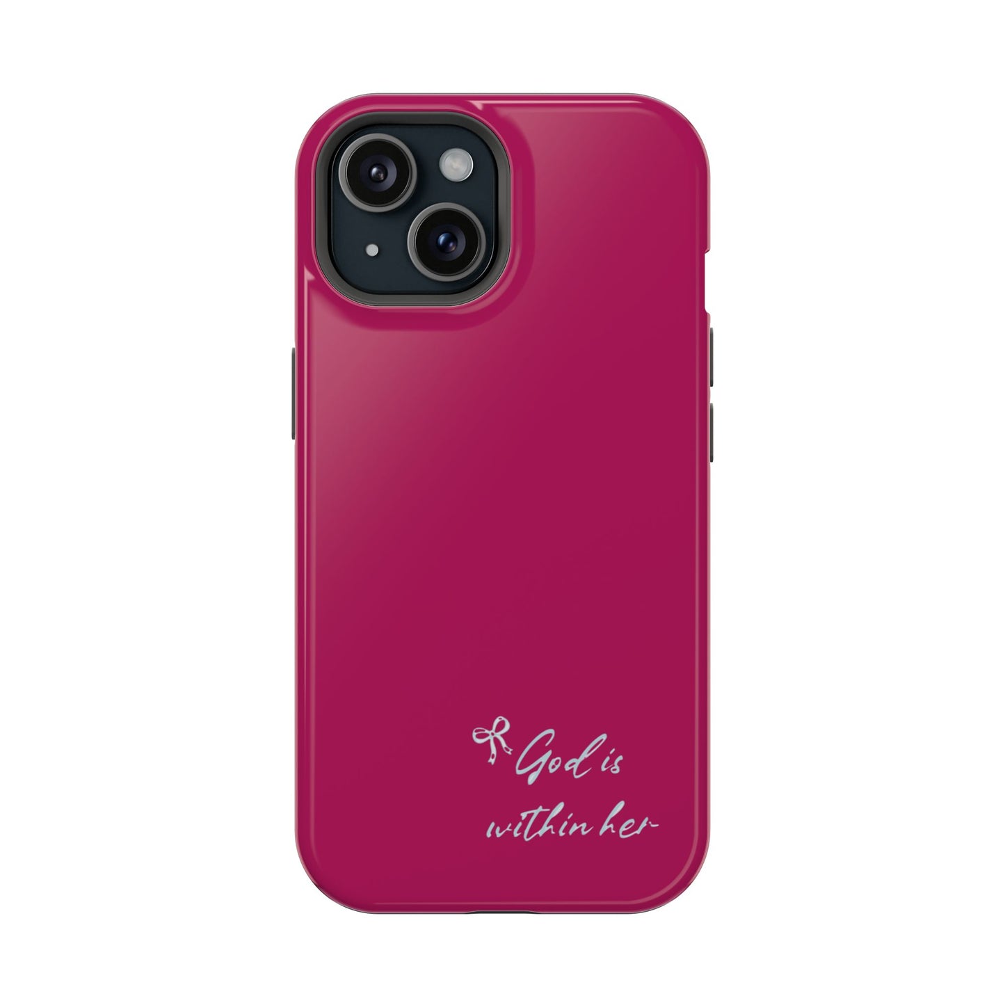 God Is Within Her Phone Case — Inspirational Magnetic Impact-Resistant Phone Case