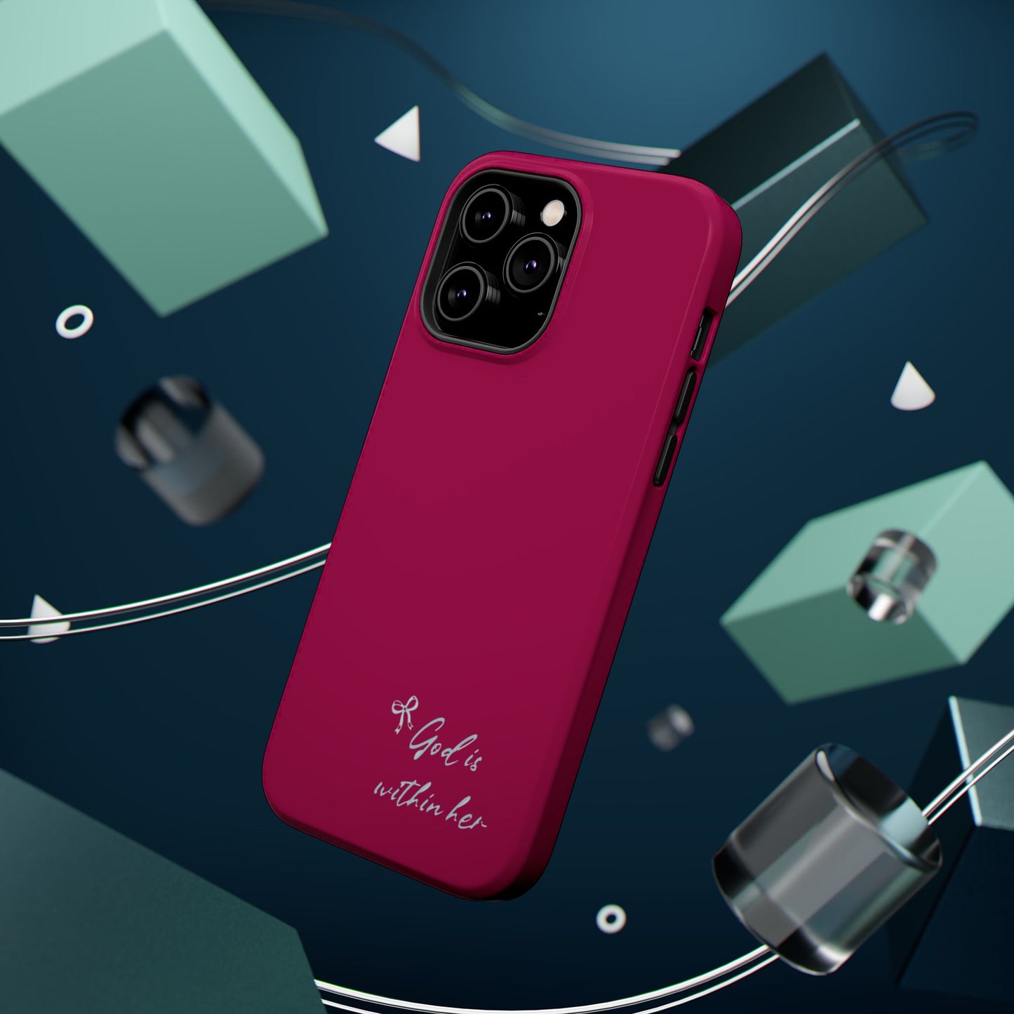 God Is Within Her Phone Case — Inspirational Magnetic Impact-Resistant Phone Case