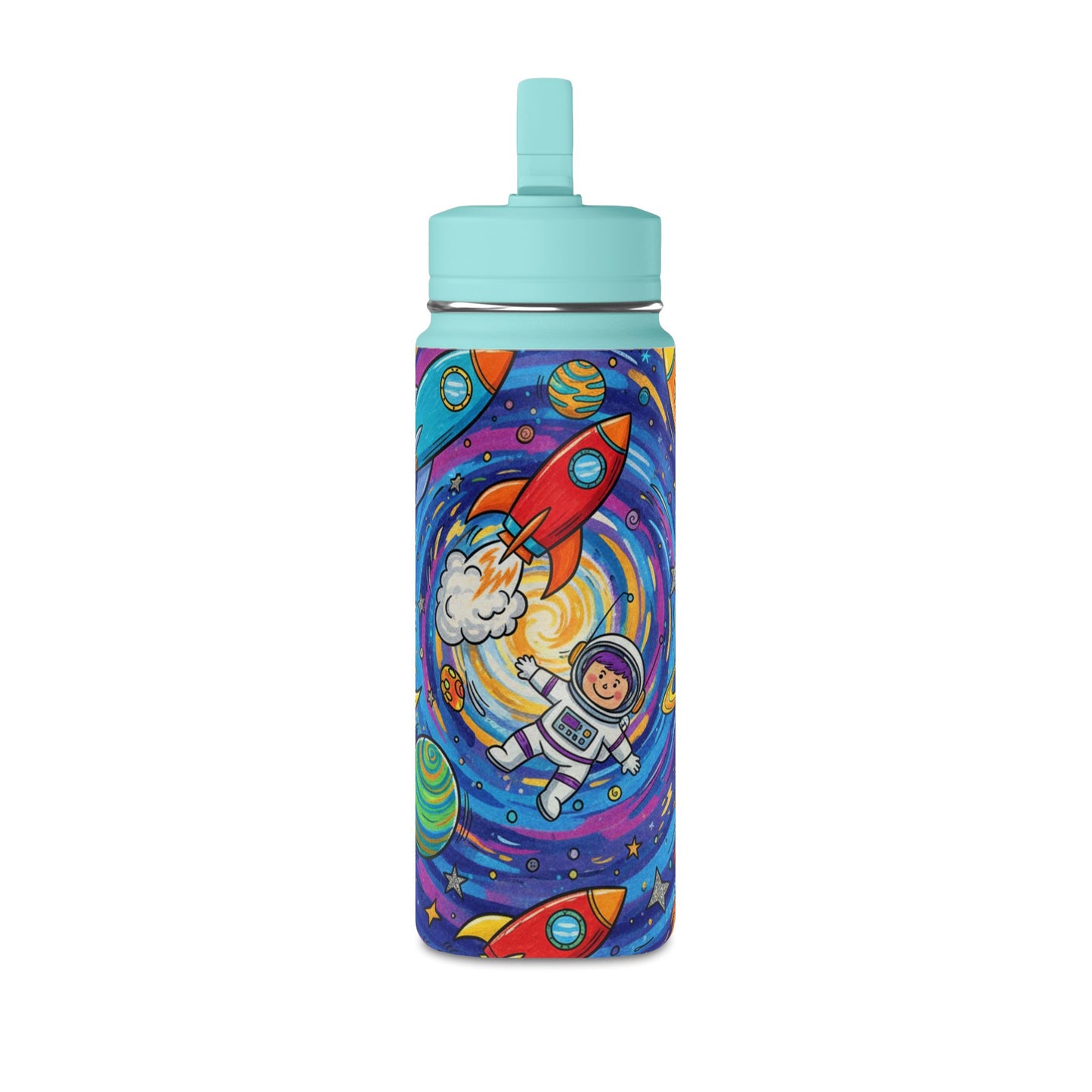 Kids Galaxy 20oz Water Bottle | Cute Galaxy Design