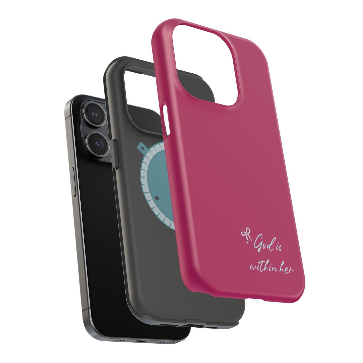 God Is Within Her Phone Case — Inspirational Magnetic Impact-Resistant Phone Case
