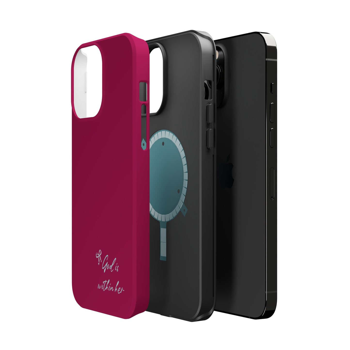 God Is Within Her Phone Case — Inspirational Magnetic Impact-Resistant Phone Case