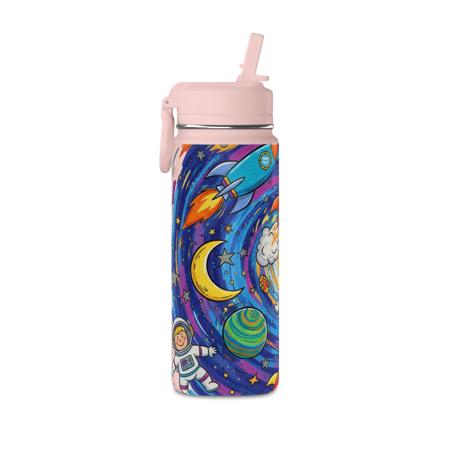 Kids Galaxy 20oz Water Bottle | Cute Galaxy Design