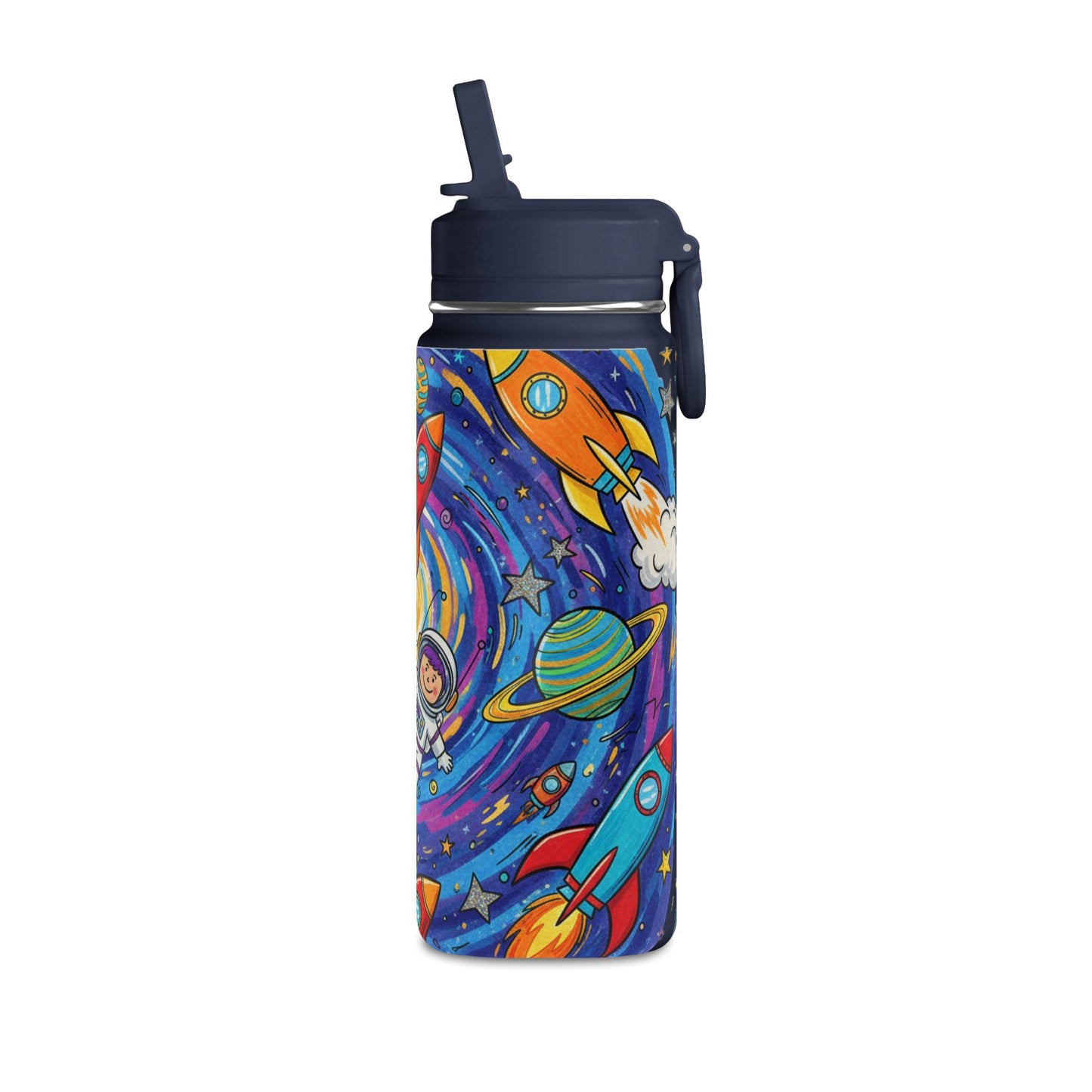 Kids Galaxy 20oz Water Bottle | Cute Galaxy Design