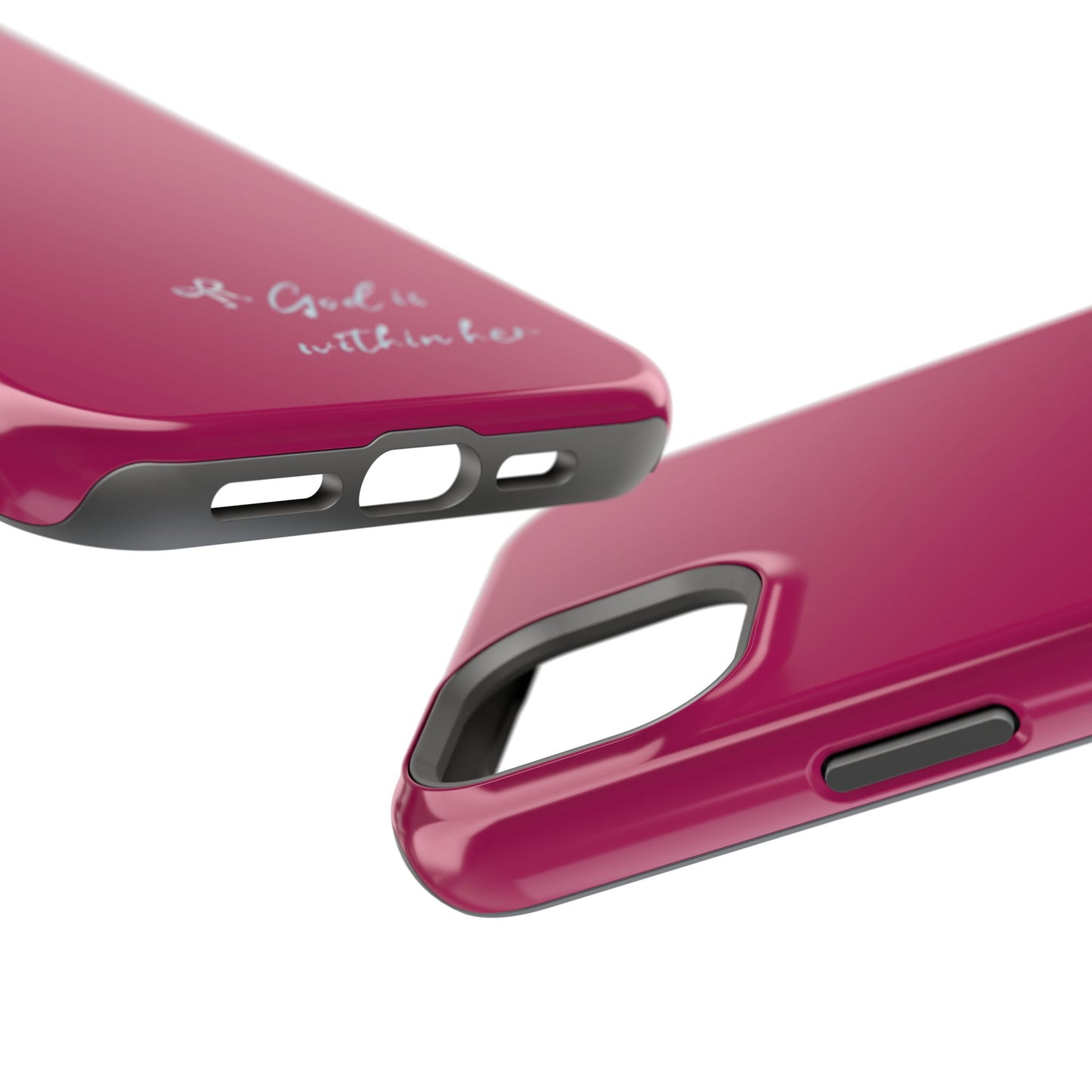 God Is Within Her Phone Case — Inspirational Magnetic Impact-Resistant Phone Case