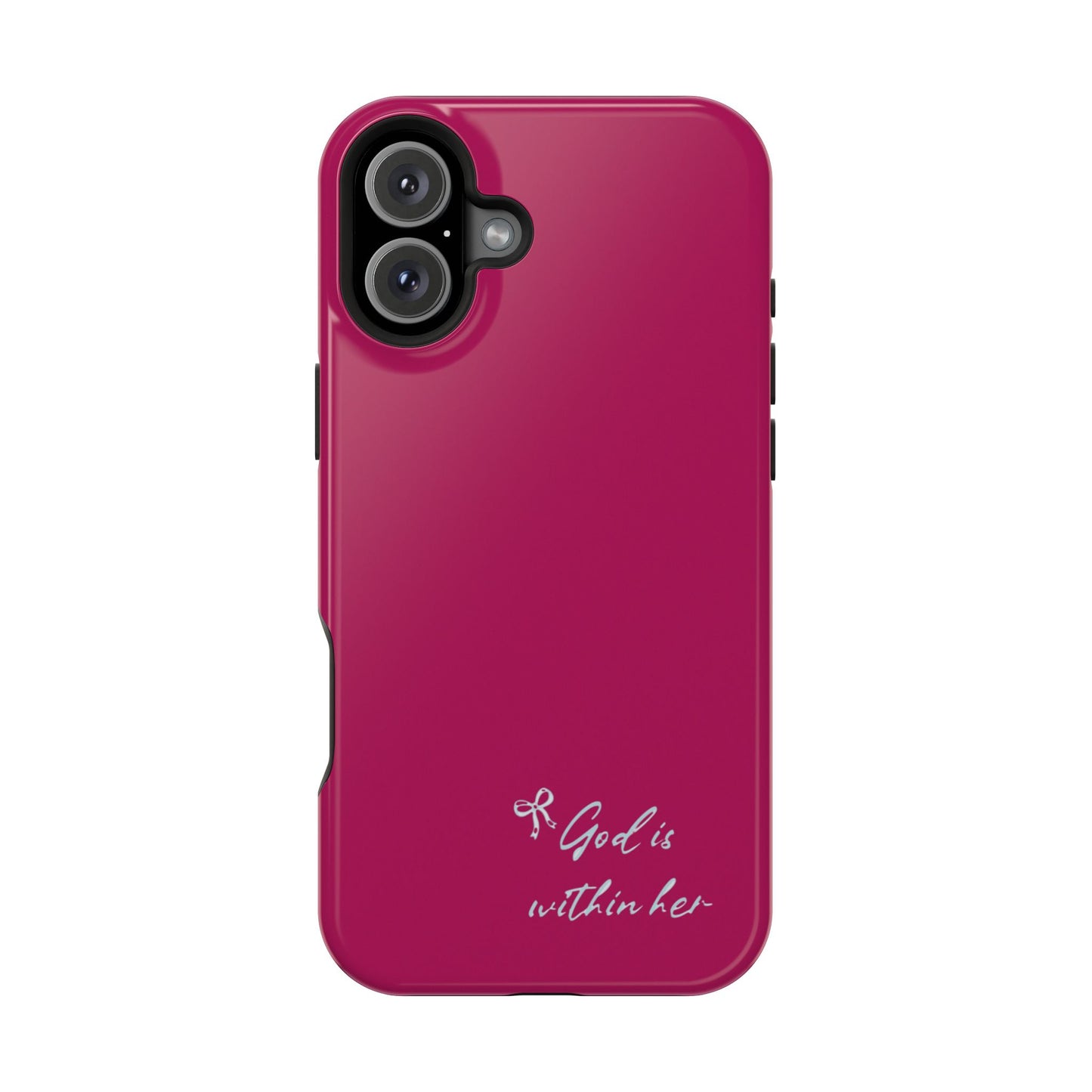 God Is Within Her Phone Case — Inspirational Magnetic Impact-Resistant Phone Case