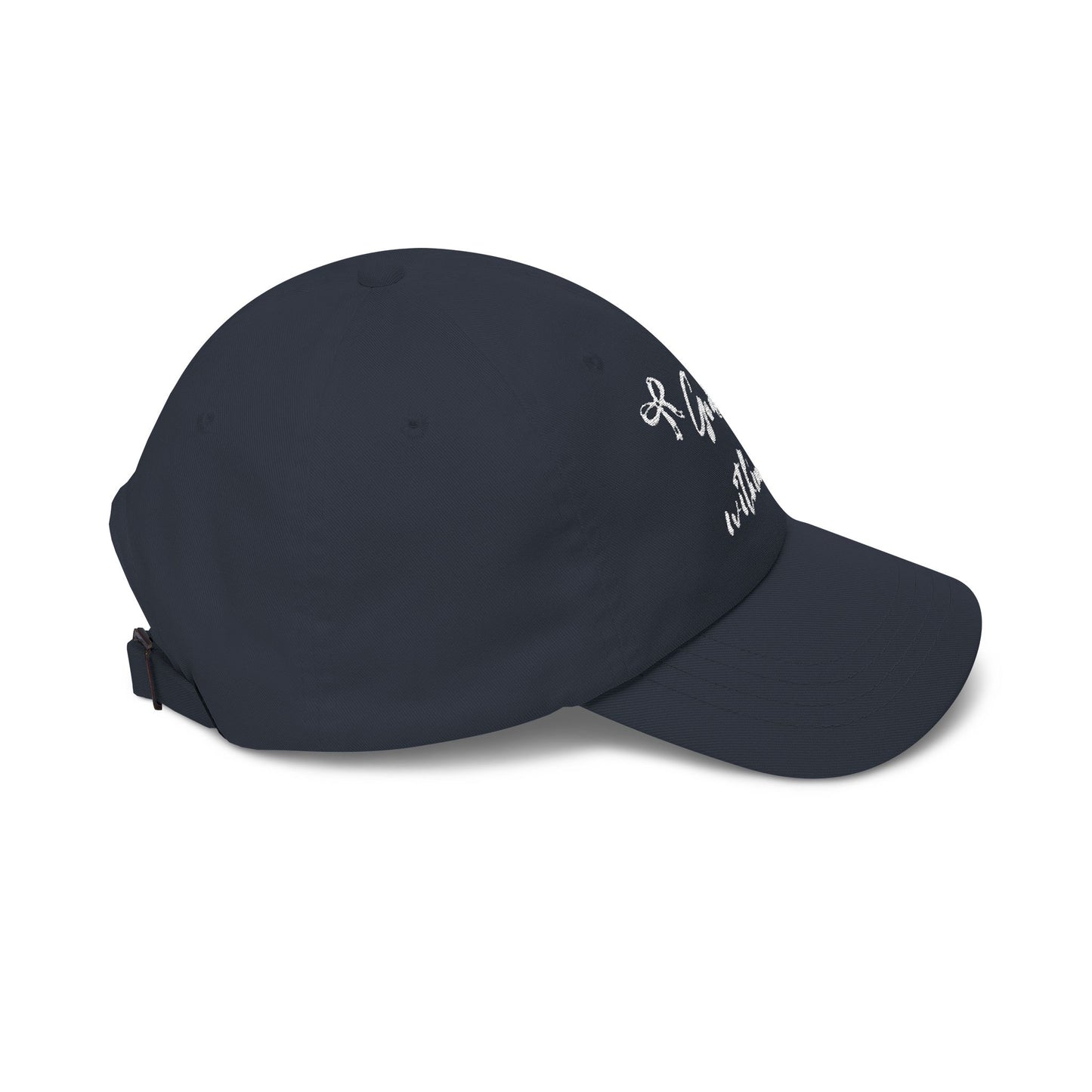 God Is Within Her Classic Dad Cap — Inspirational Embroidered Baseball Hat