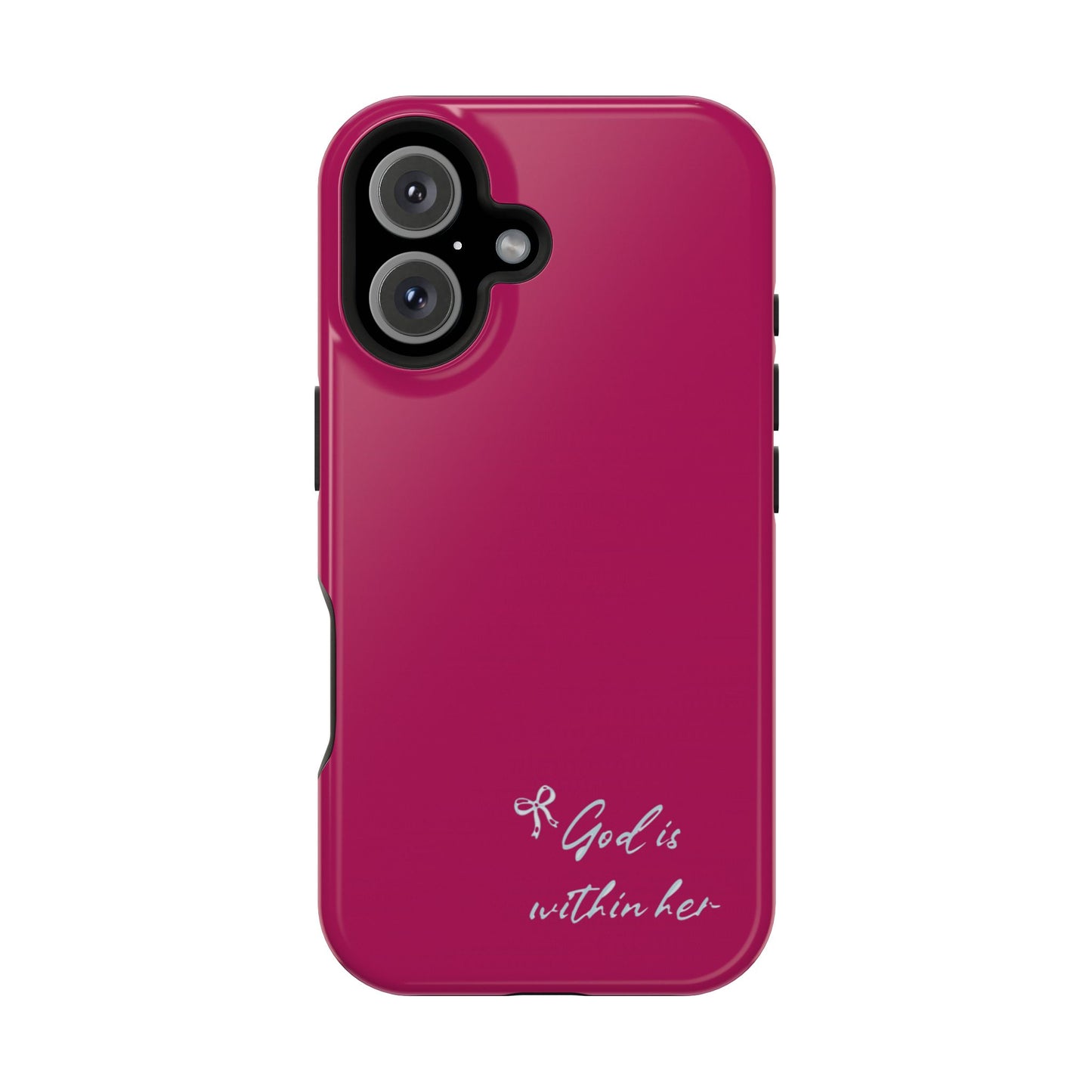 God Is Within Her Phone Case — Inspirational Magnetic Impact-Resistant Phone Case