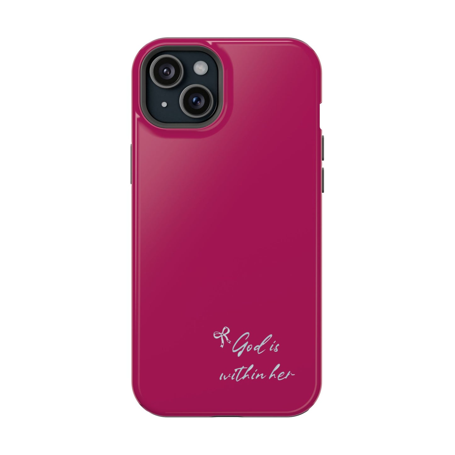 God Is Within Her Phone Case — Inspirational Magnetic Impact-Resistant Phone Case